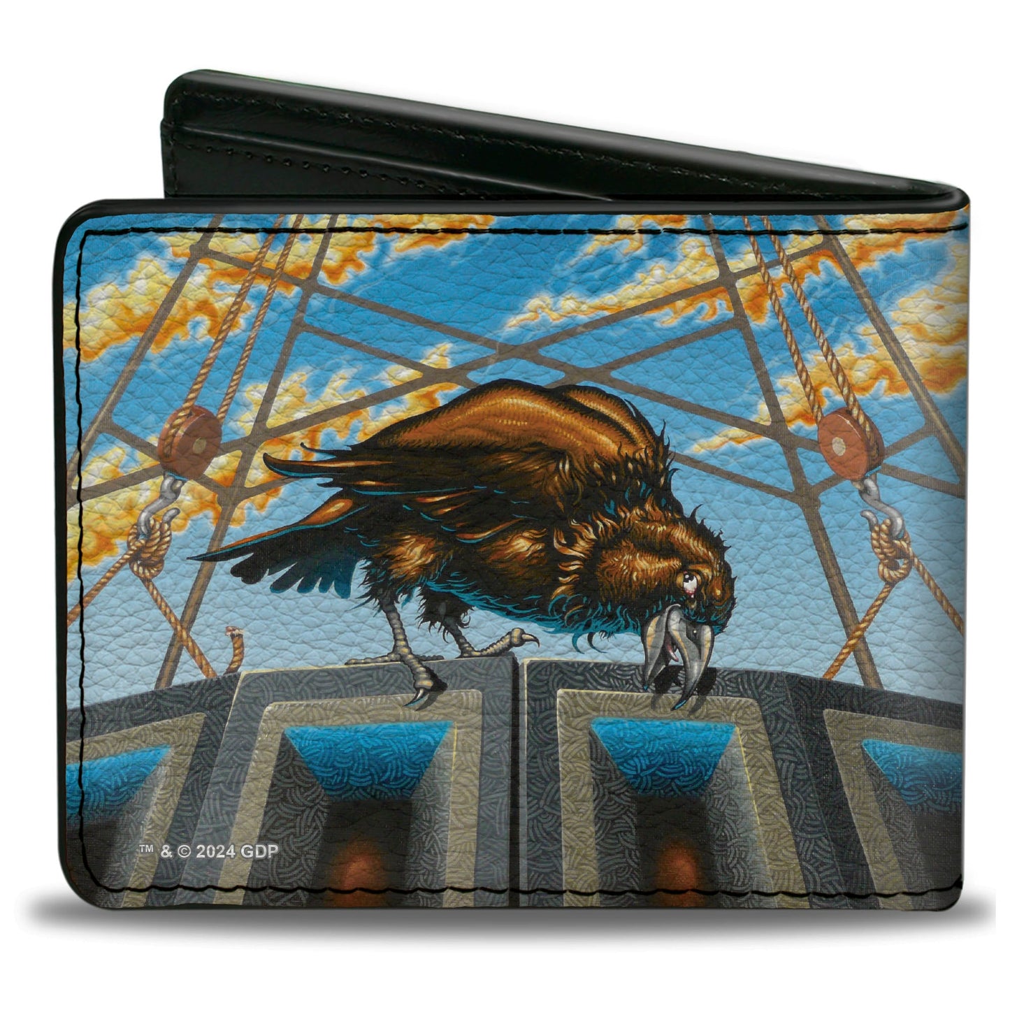 Bi-Fold Wallet - Grateful Dead Dave's Picks Volume Two Dillon Stadium Raven Cover Art