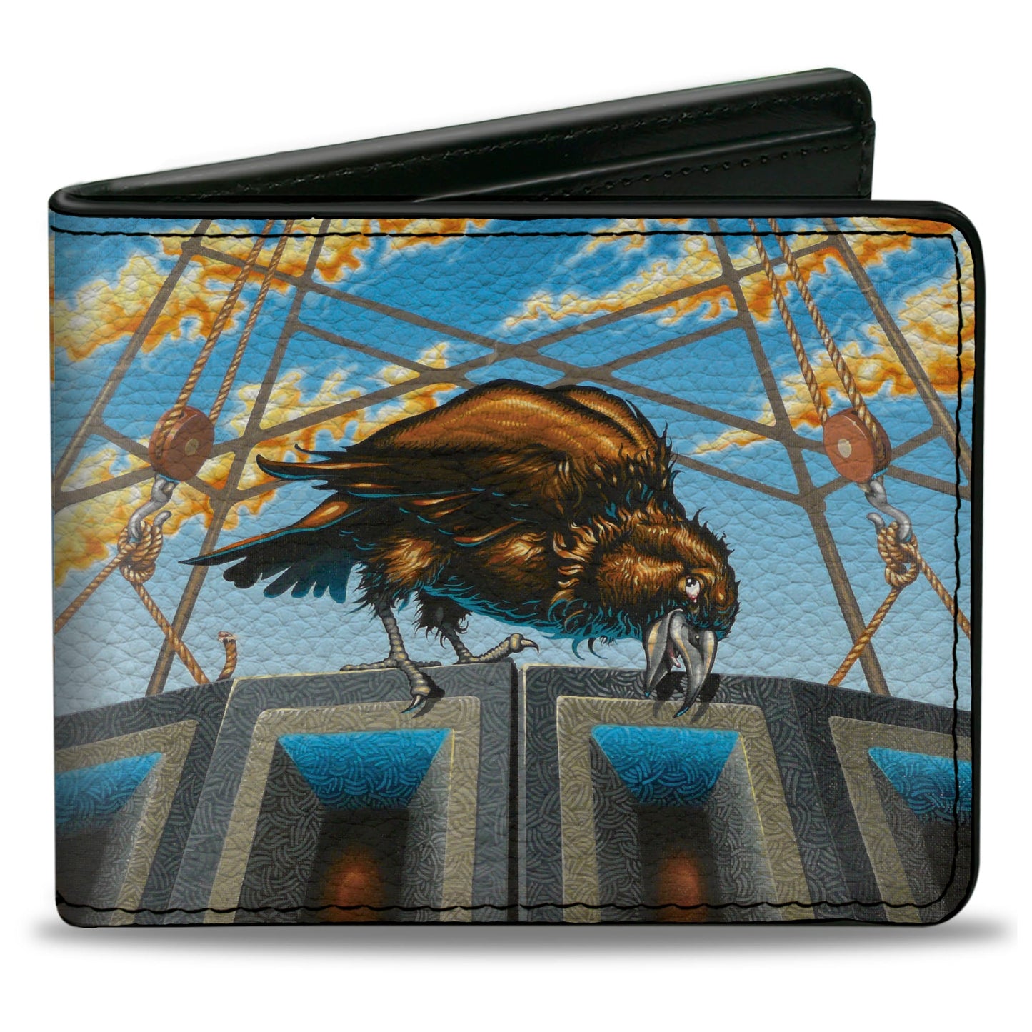 Bi-Fold Wallet - Grateful Dead Dave's Picks Volume Two Dillon Stadium Raven Cover Art