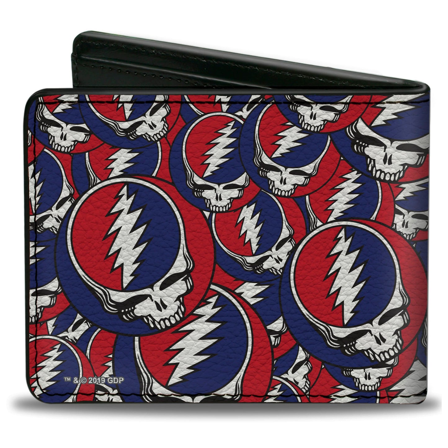 Bi-Fold Wallet - GRATEFUL DEAD Steal Your Face Logo Centered + Stacked