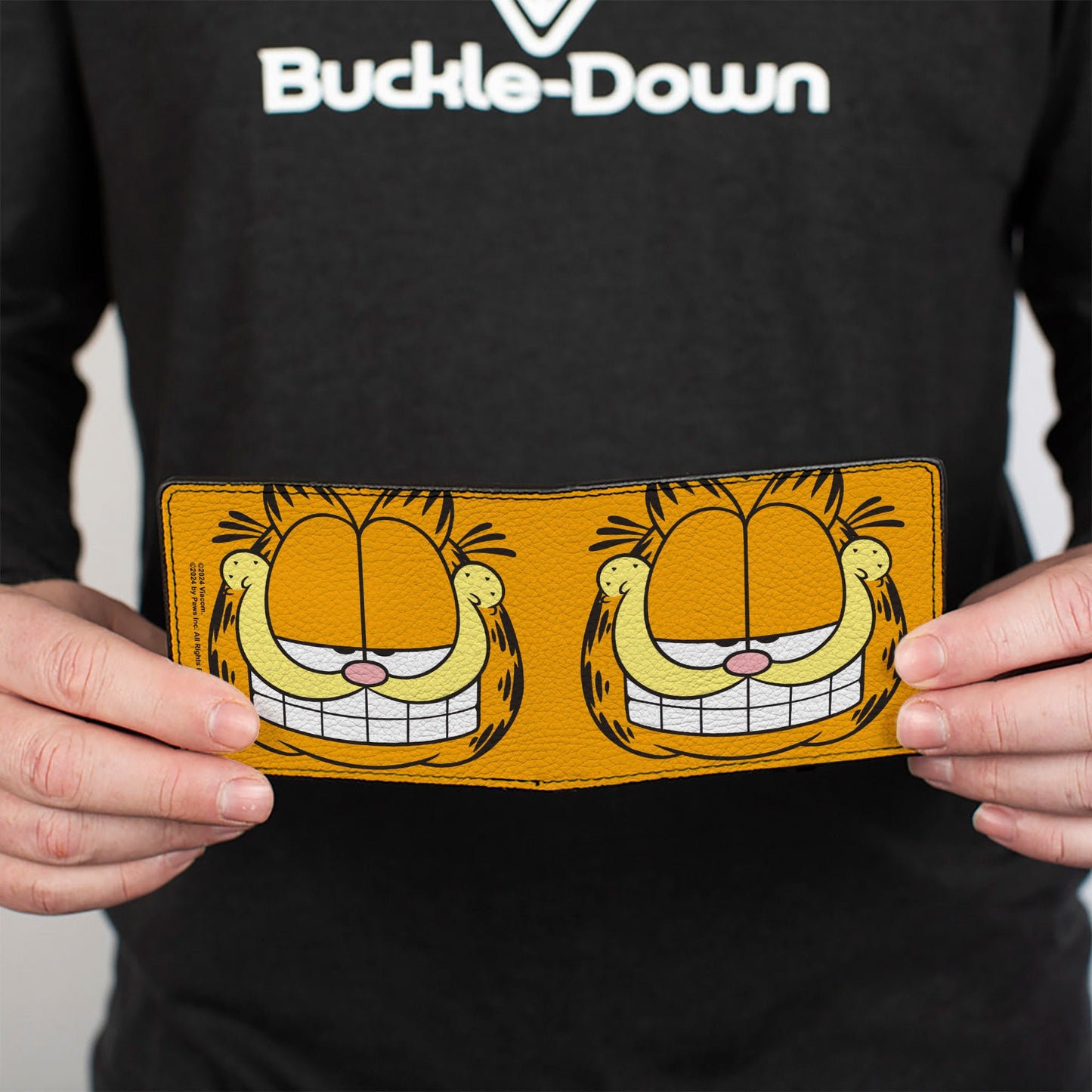 Bi-Fold Wallet - Garfield Smiling Face Character Close-Up Orange