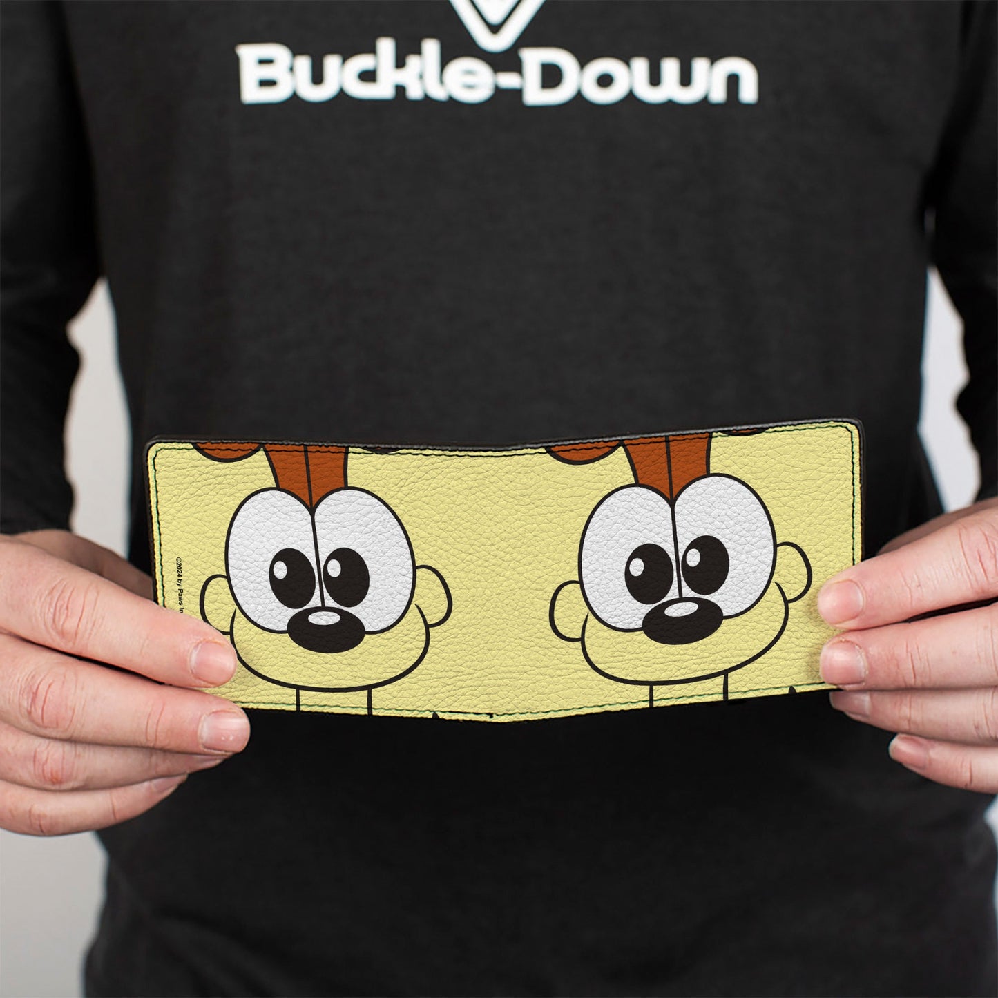 Bi-Fold Wallet - Garfield Odie Face Character Close-Up Yellow
