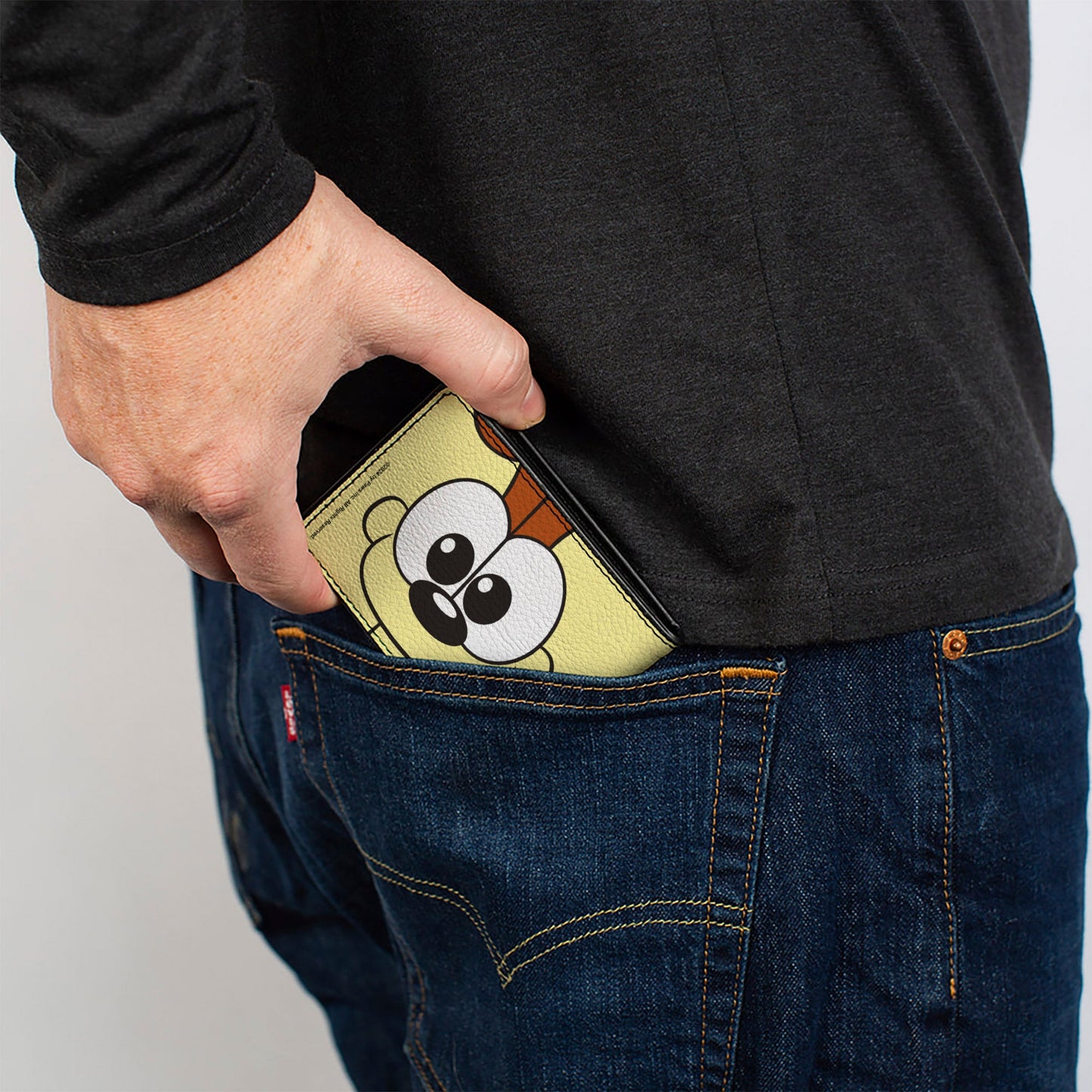 Bi-Fold Wallet - Garfield Odie Face Character Close-Up Yellow