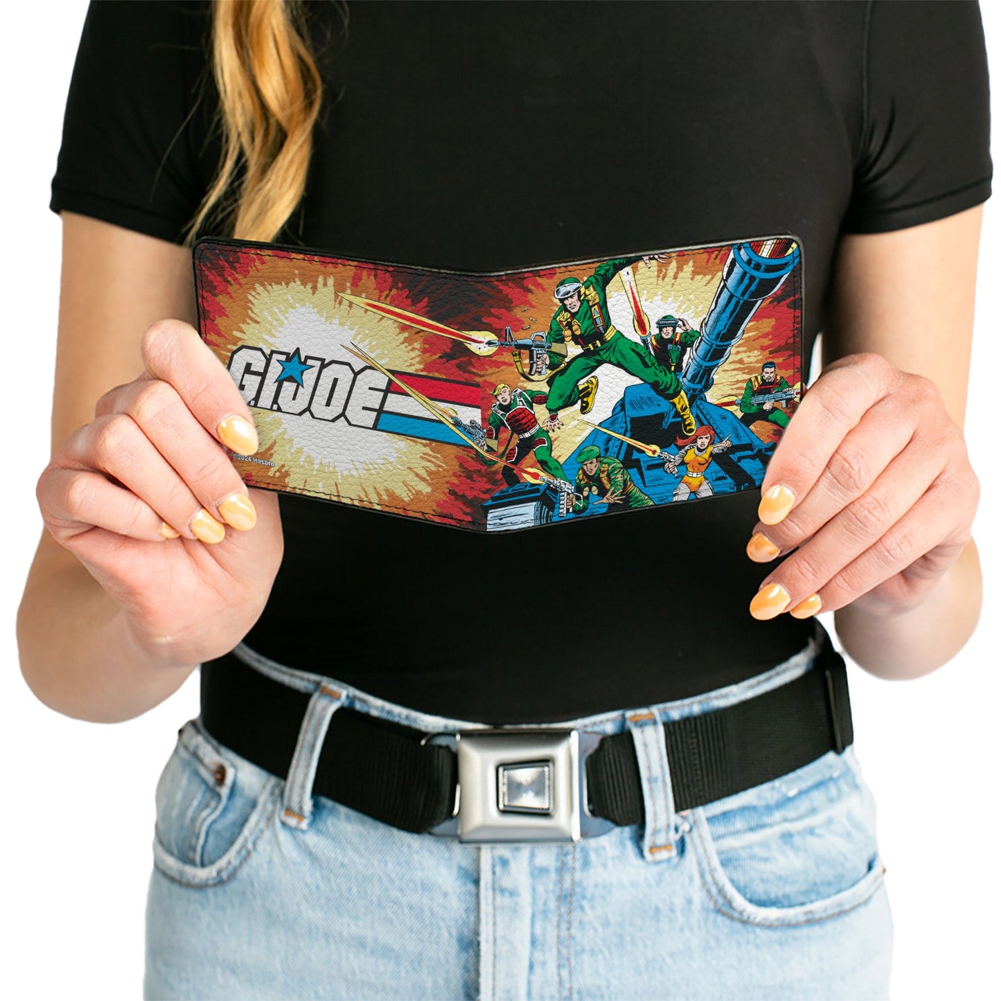 Bi-Fold Wallet - GI JOE A Real American Hero #1 Comic Cover Explosion Scene and Title Logo
