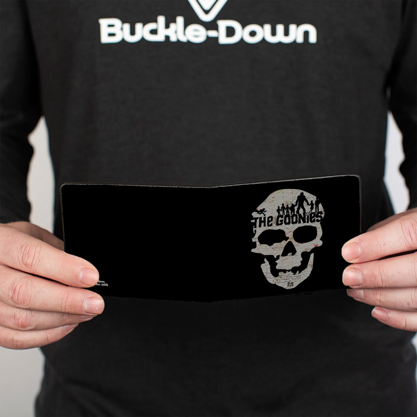 Bi-Fold Wallet - THE GOONIES One Eye Willy Skull Map Black