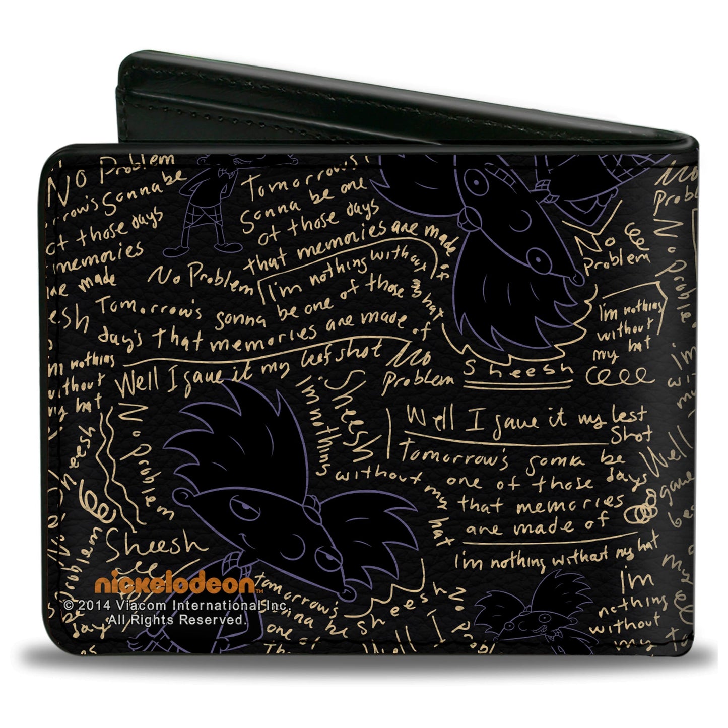 Bi-Fold Wallet - HEY ARNOLD! Arnold Pose Chalkboard Scribbles