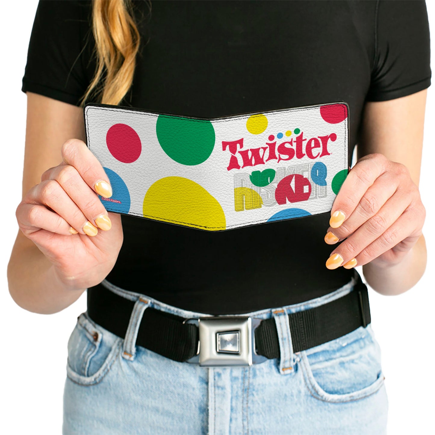 Bi-Fold Wallet - TWISTER RISKER Circle Spots White/Multi Color