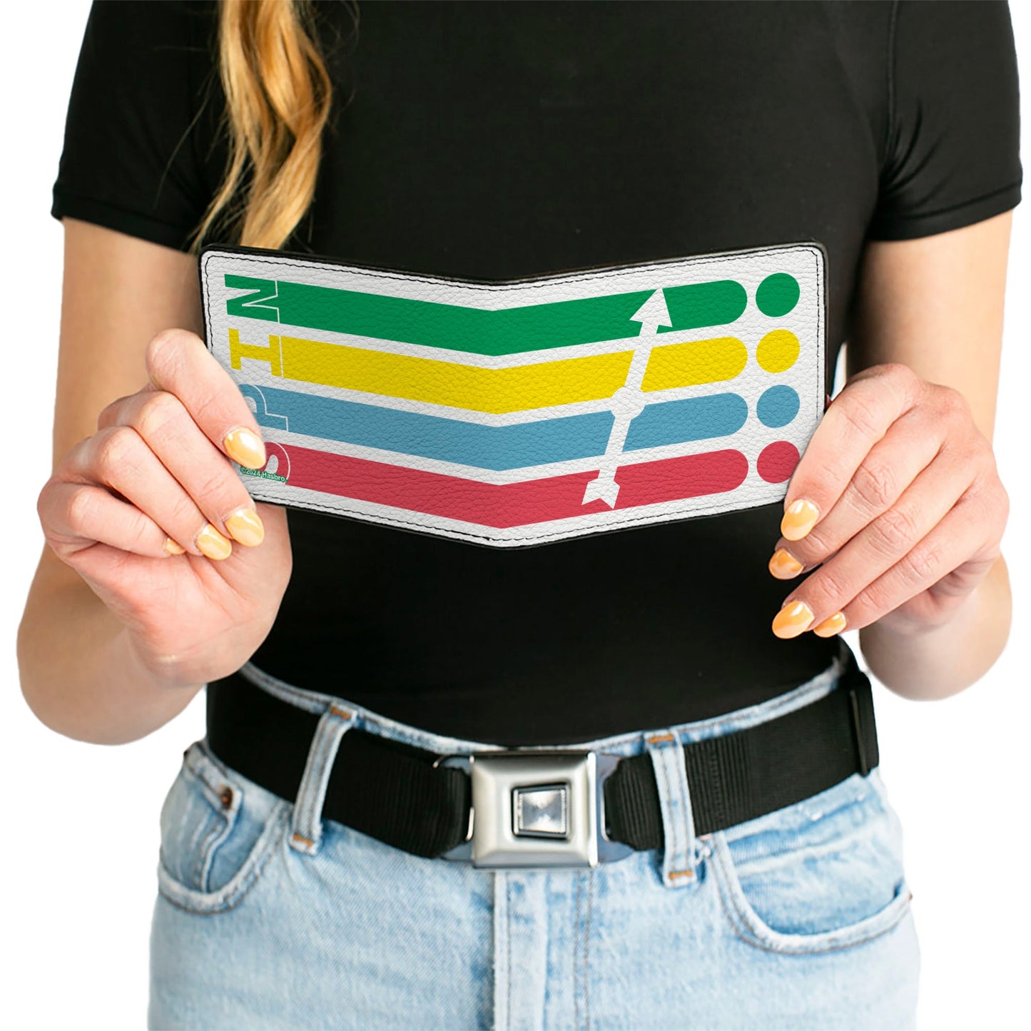 Bi-Fold Wallet - Twister SPIN Stripe Spinner White/Multi Color