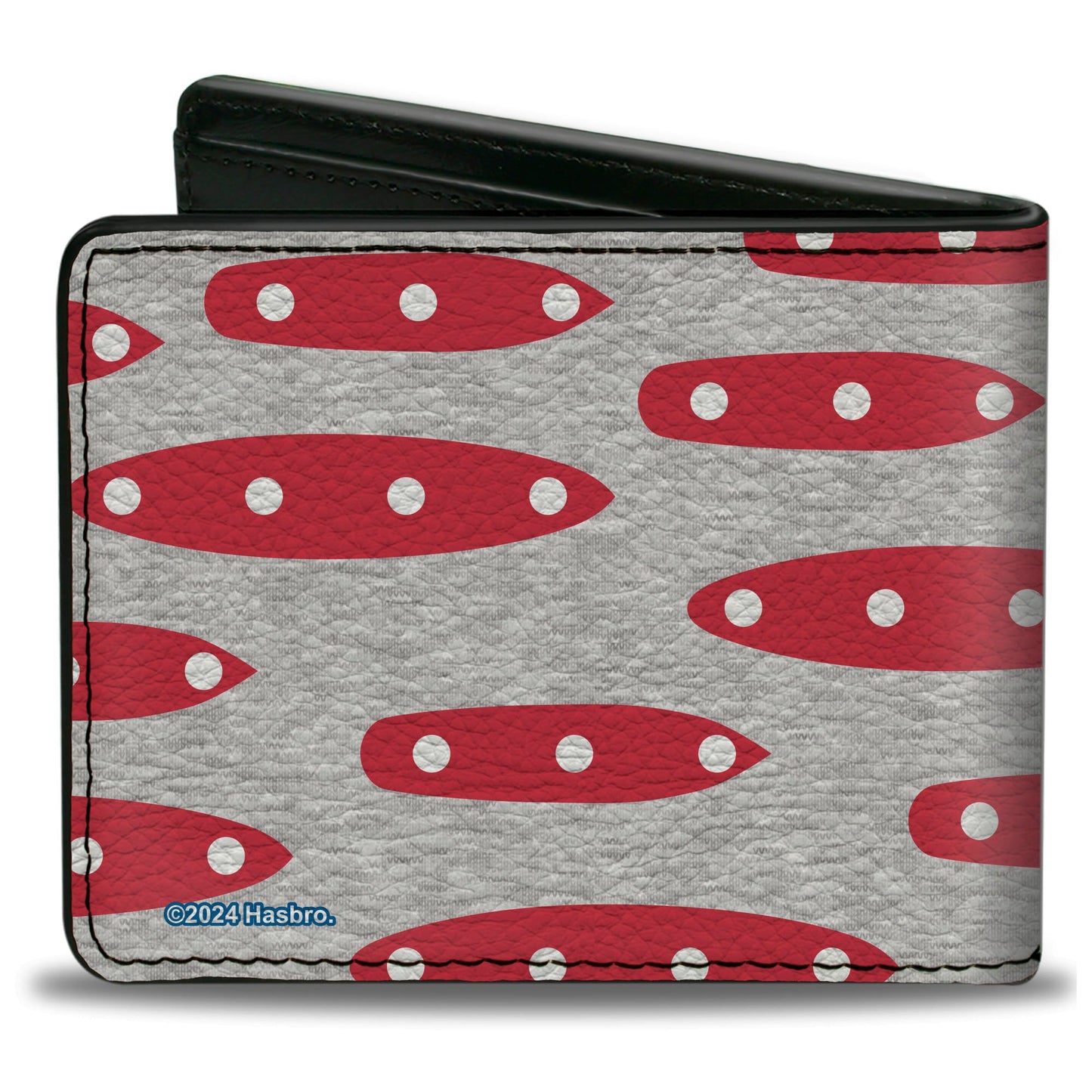 Bi-Fold Wallet - Battleship CHOOSE YOUR BATTLES Ships Gray/Red/Blue/White
