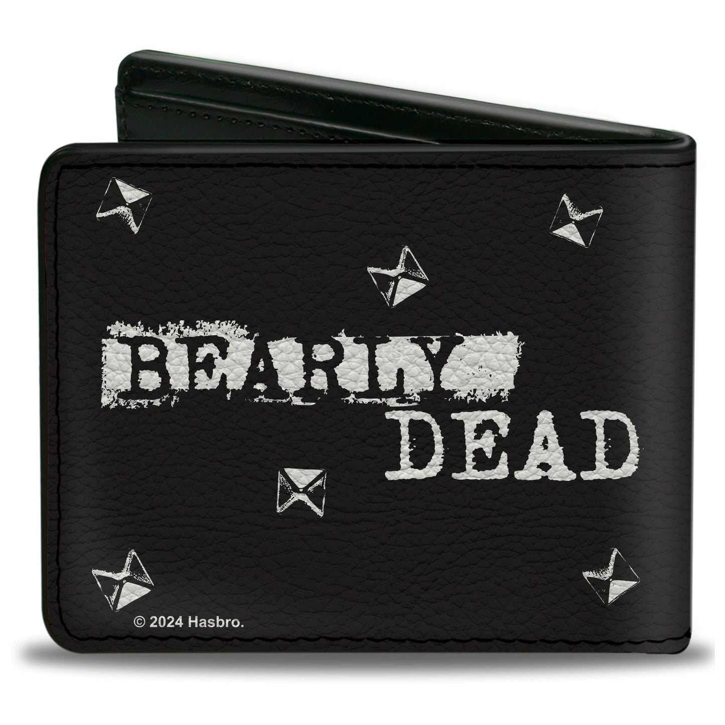 Bi-Fold Wallet - Skelanimals Chungkee the Panda BEARLY DEAD Pose Black/White