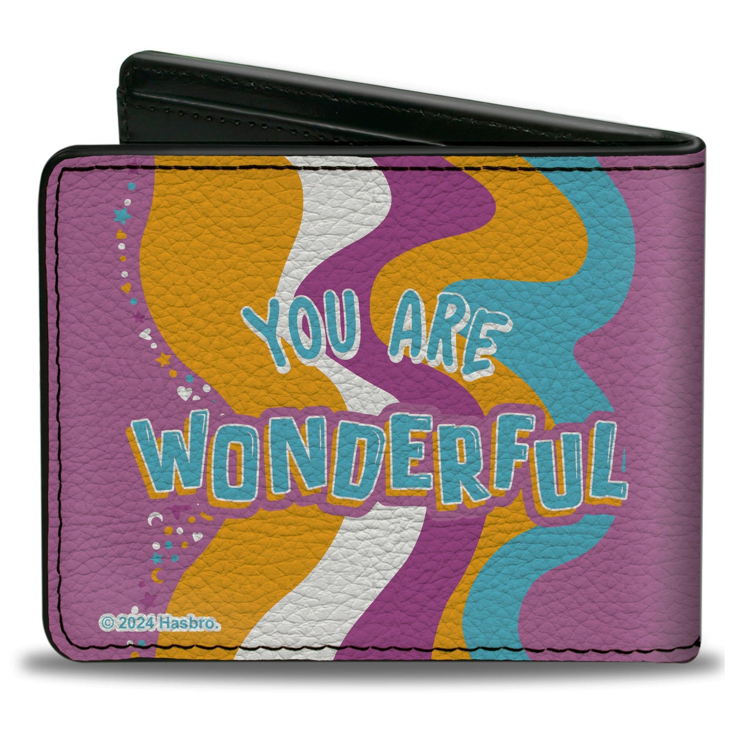 Bi-Fold Wallet - Furby YOU ARE WONDERFUL Running Pose Pinks/Multi Color