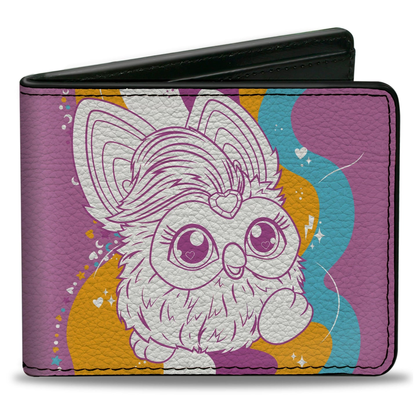 Bi-Fold Wallet - Furby YOU ARE WONDERFUL Running Pose Pinks/Multi Color