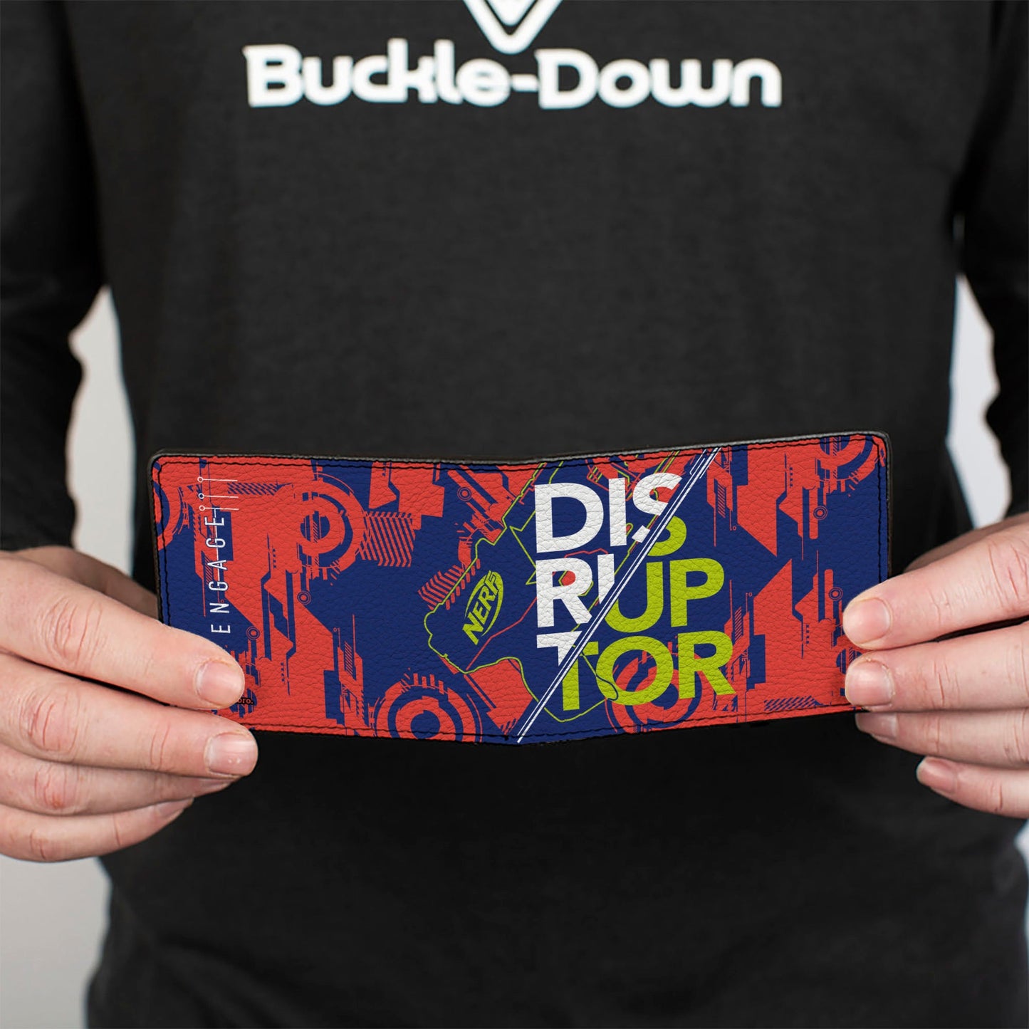 Bi-Fold Wallet - NERF DISRUPTOR ENGAGE Collage Blue/Red/White/Yellow