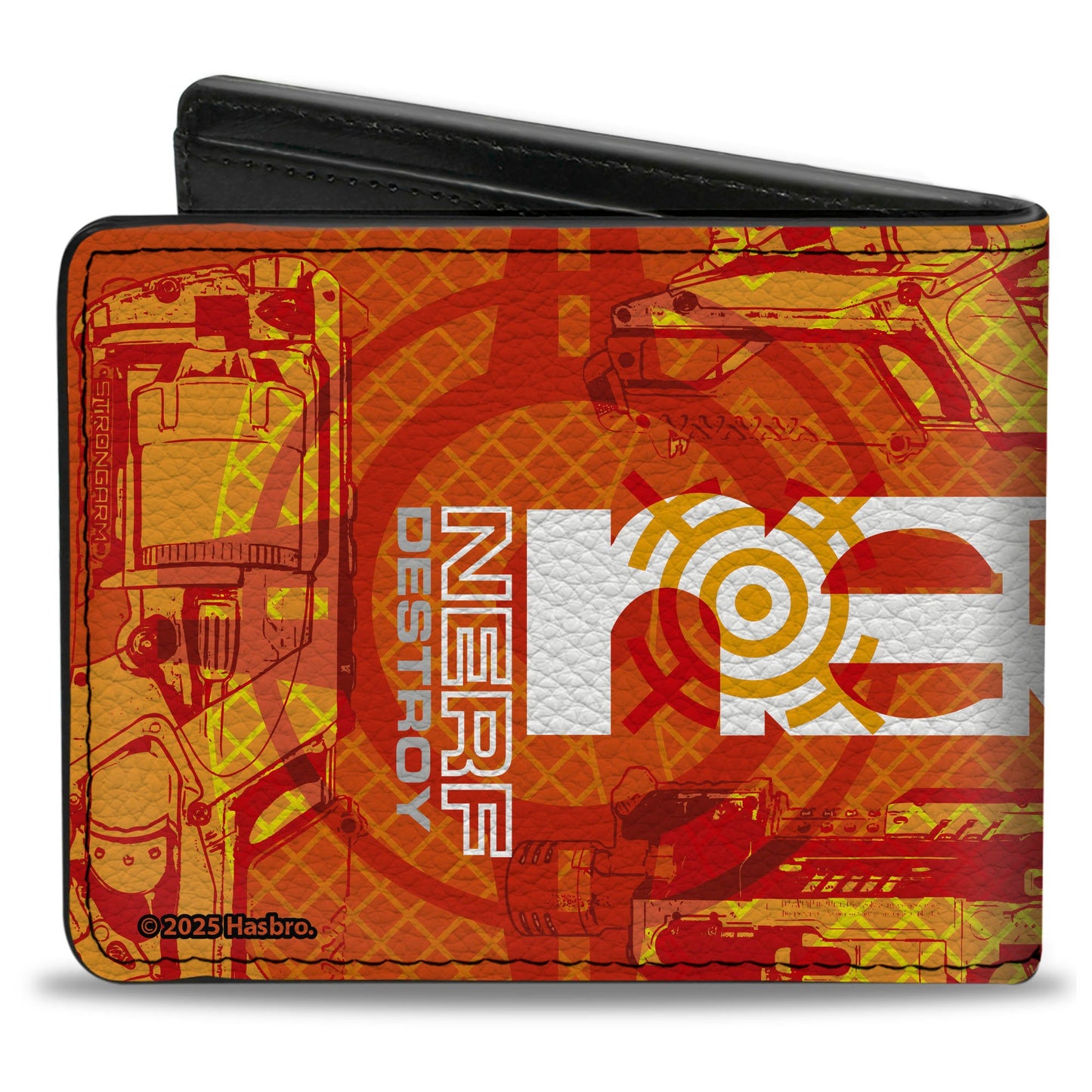 Bi-Fold Wallet - NERF SEARCH DESTROY Blasters Collage Reds/Oranges/White