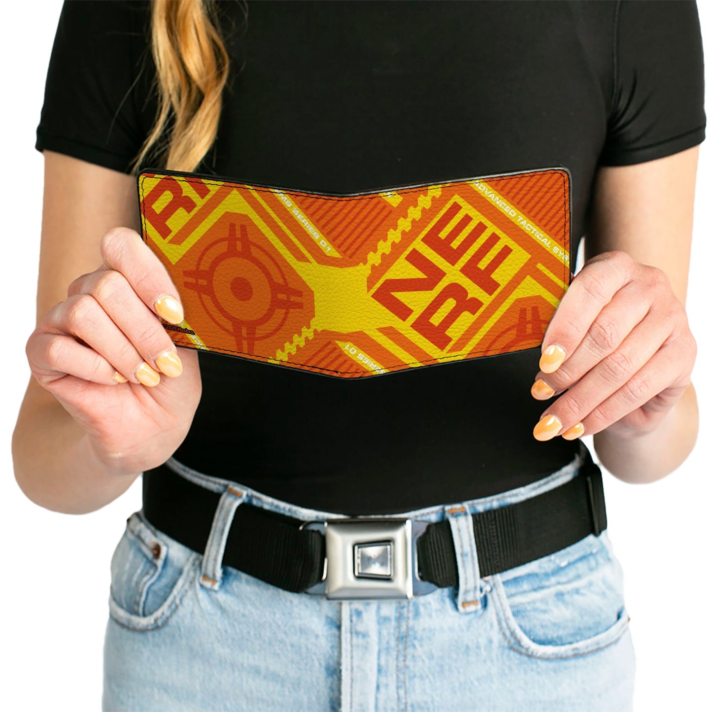Bi-Fold Wallet - NERF Text and Target Icon Orange/Red/Yellow
