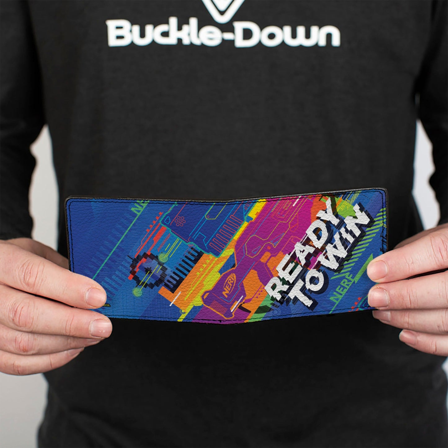 Bi-Fold Wallet - NERF Blasker READY TO WIN Collage Blue/Multi Color