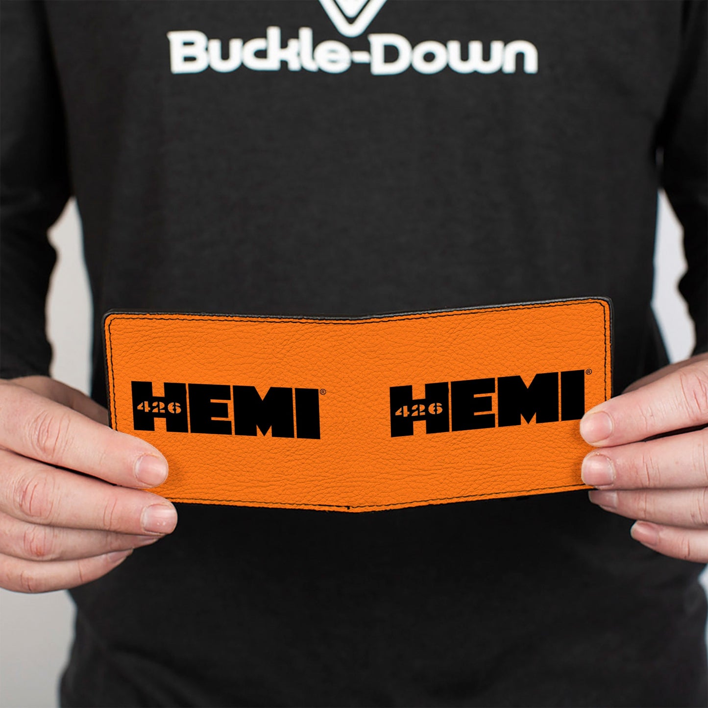 Bi-Fold Wallet - HEMI 426 Logo Orange Black