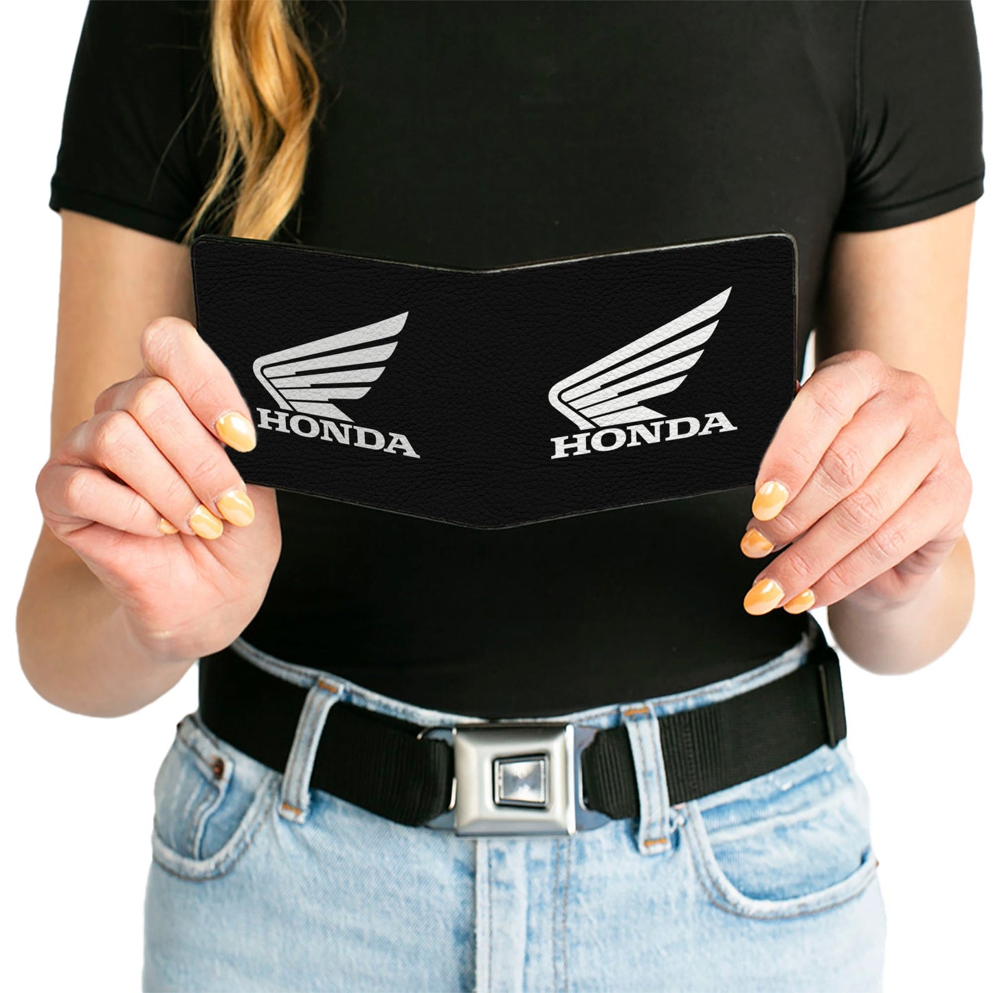 Bi-Fold Wallet - HONDA Motorcycle Black White