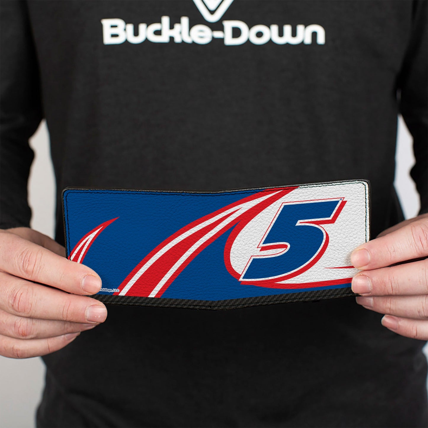 Bi-Fold Wallet - Kyle Larson #5 Racing Logo White/Blue/Red
