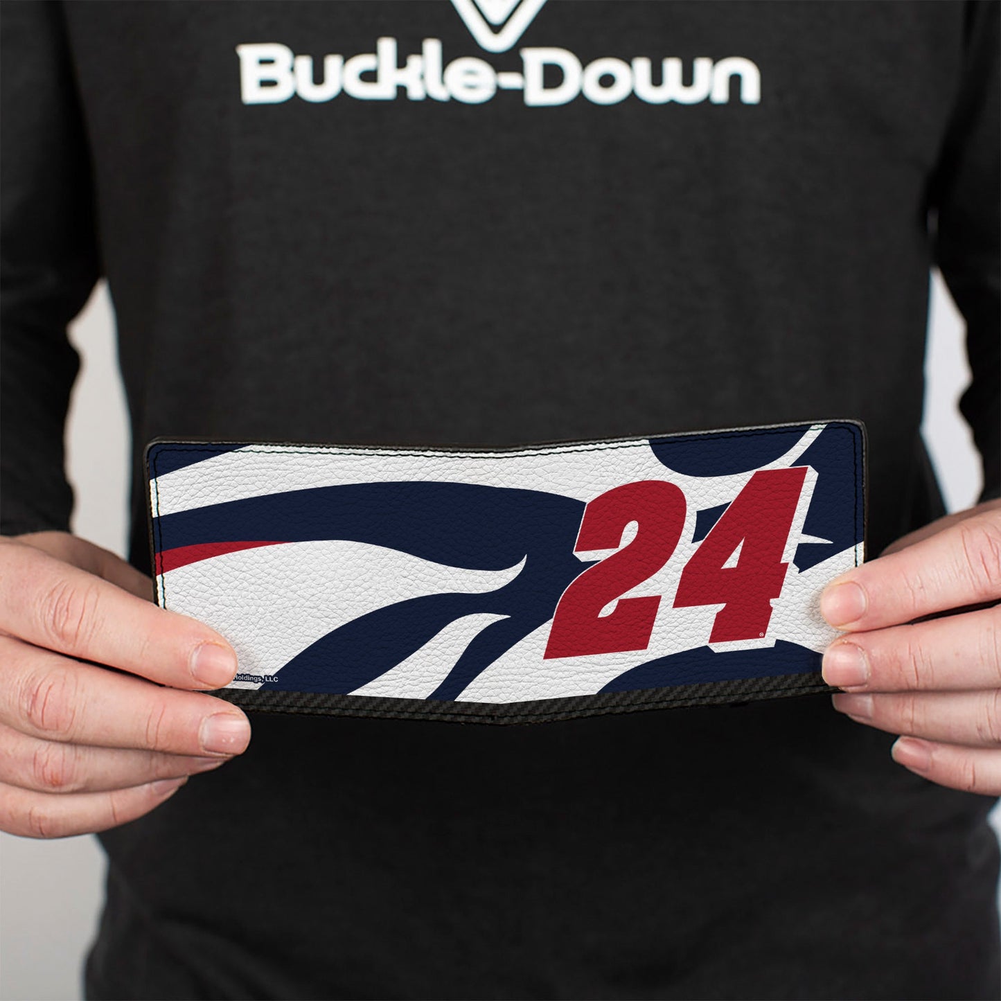 Bi-Fold Wallet - William Byron #24 Racing Logo Flames White/Blue/Red