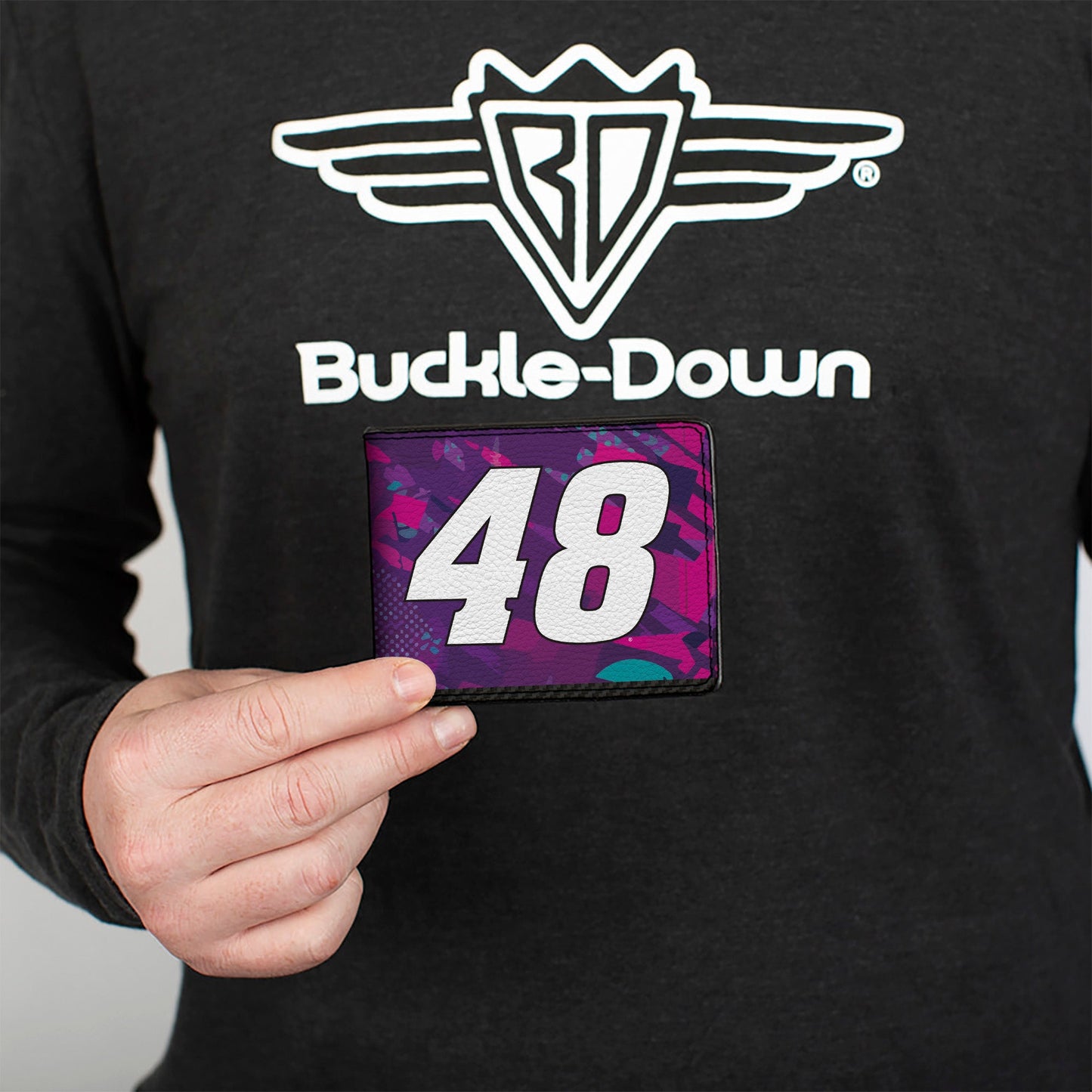 Bi-Fold Wallet - Alex Bowman #48 Racing Logo Blues/Purples/White