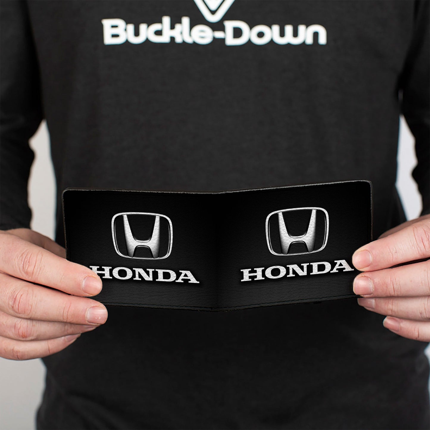 Bi-Fold Wallet - Honda Logo Black Silver White