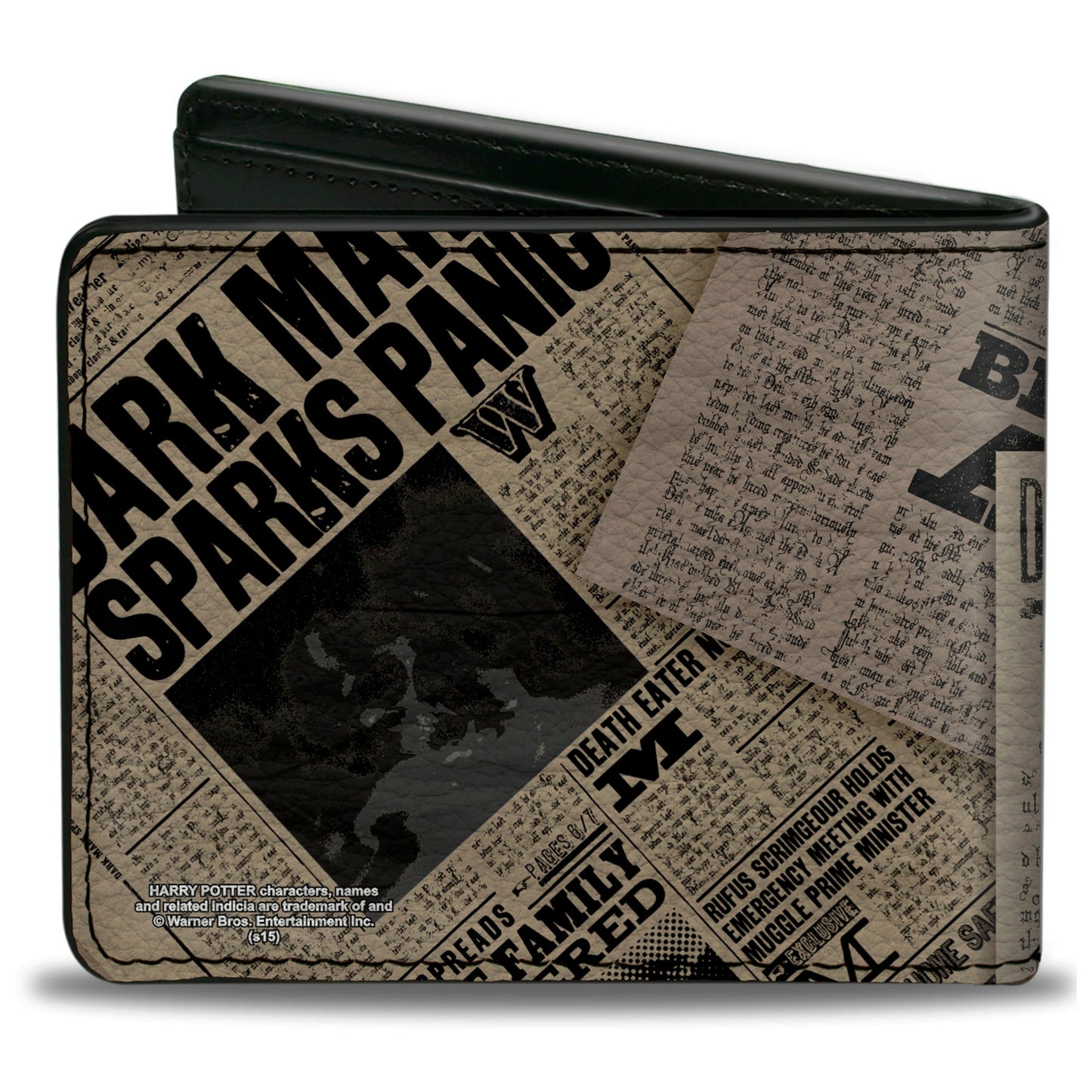 Bi-Fold Wallet - Harry Potter Headlines UNDESIRABLE NO 1 White Black