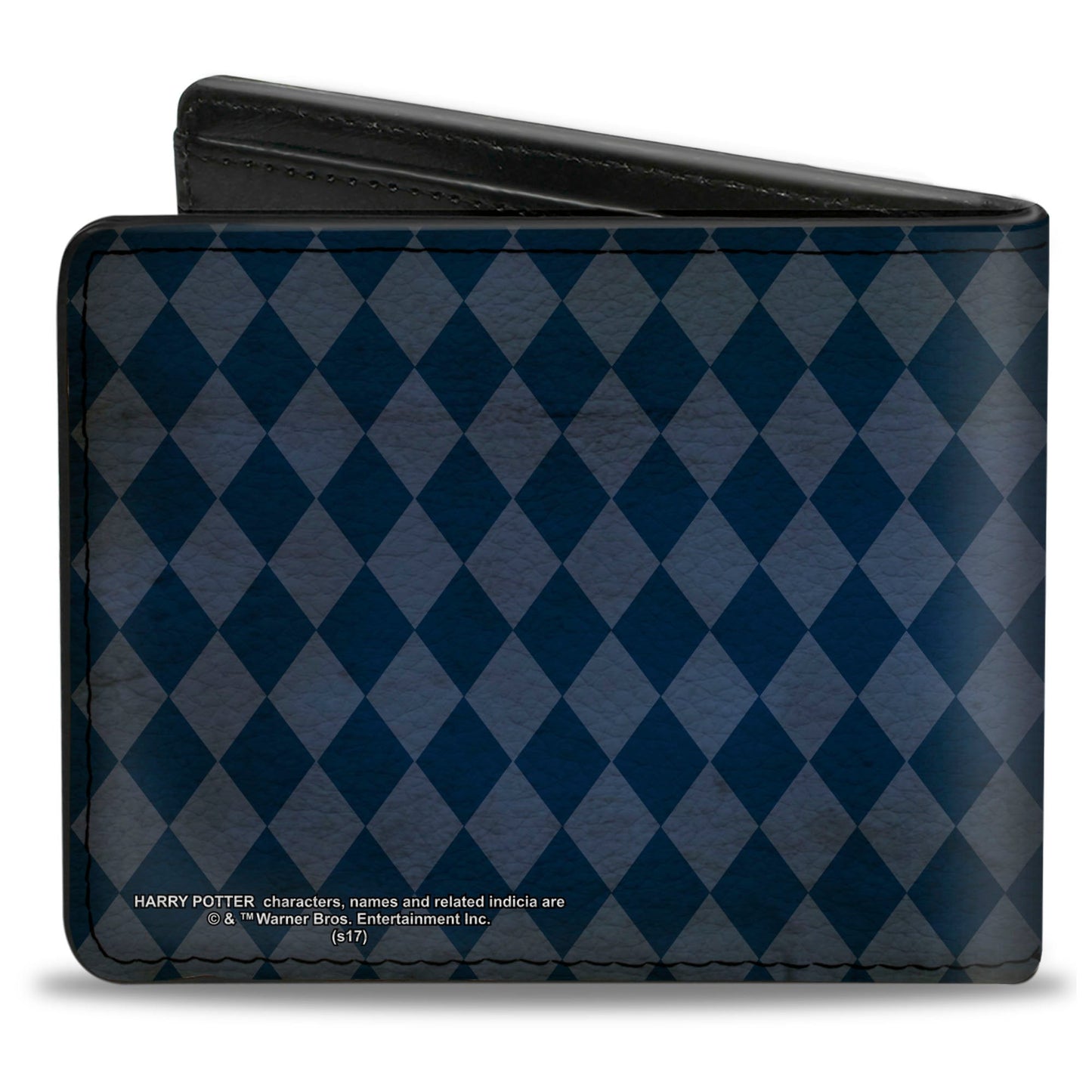 Bi-Fold Wallet - RAVENCLAW Crest Diamonds Weathered Blues Gold