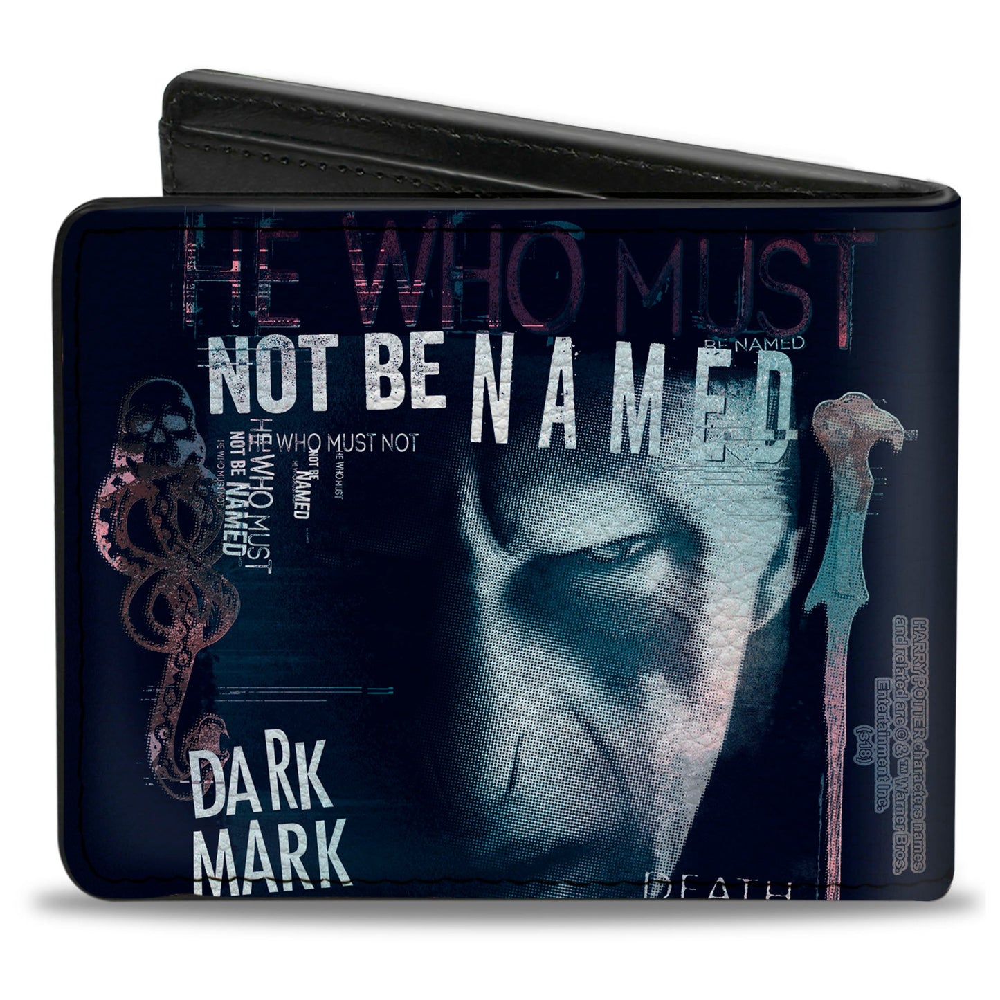 Bi-Fold Wallet - Harry Potter Lord Voldemort Face HE WHO MUST NOT BE NAMED Collage