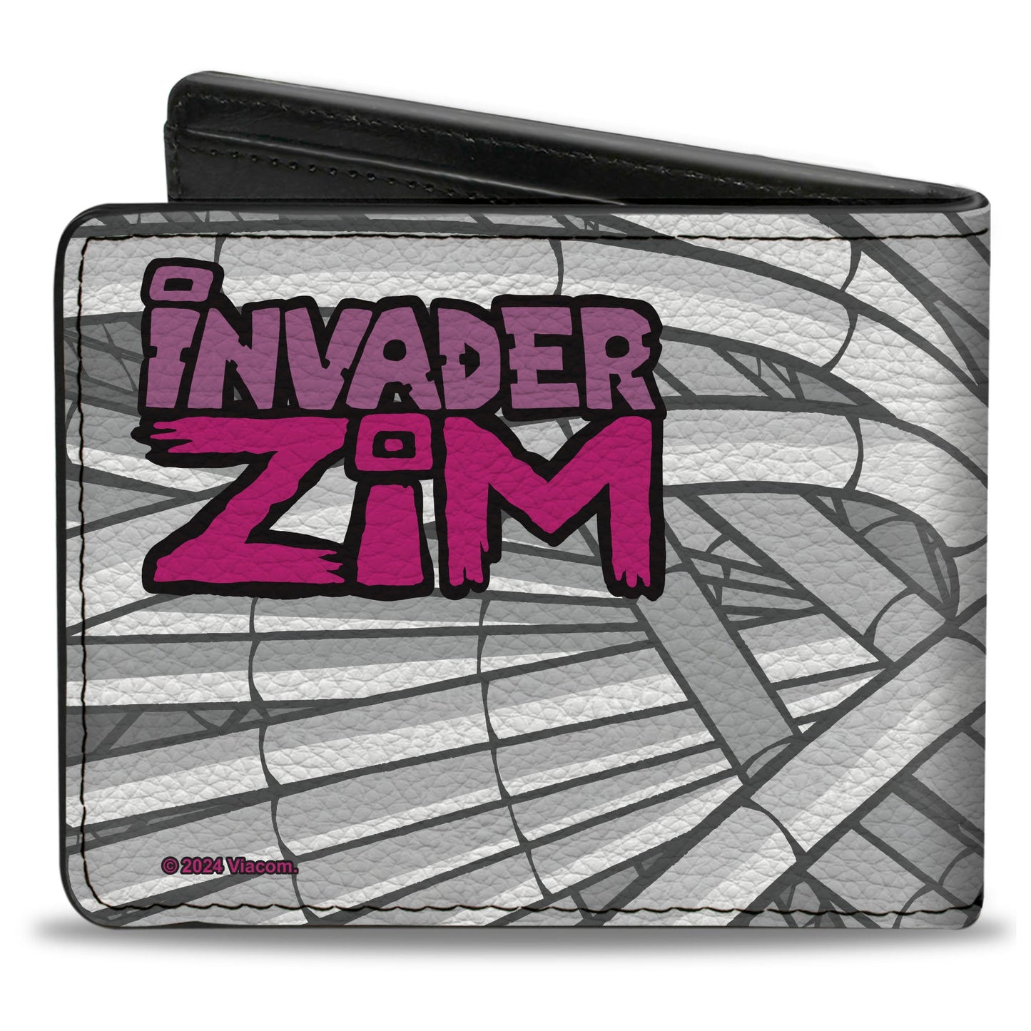 Bi-Fold Wallet - INVADER ZIM GIR with Hood Down Pose Hoses Grays