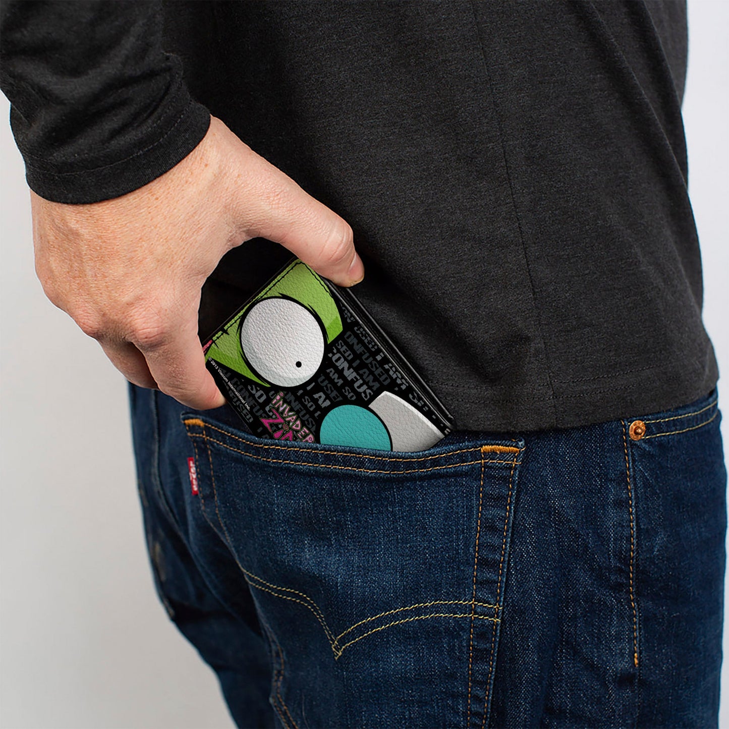 Bi-Fold Wallet - Invader Zim/Robot CLOSE-UP I AM SO CONFUSED
