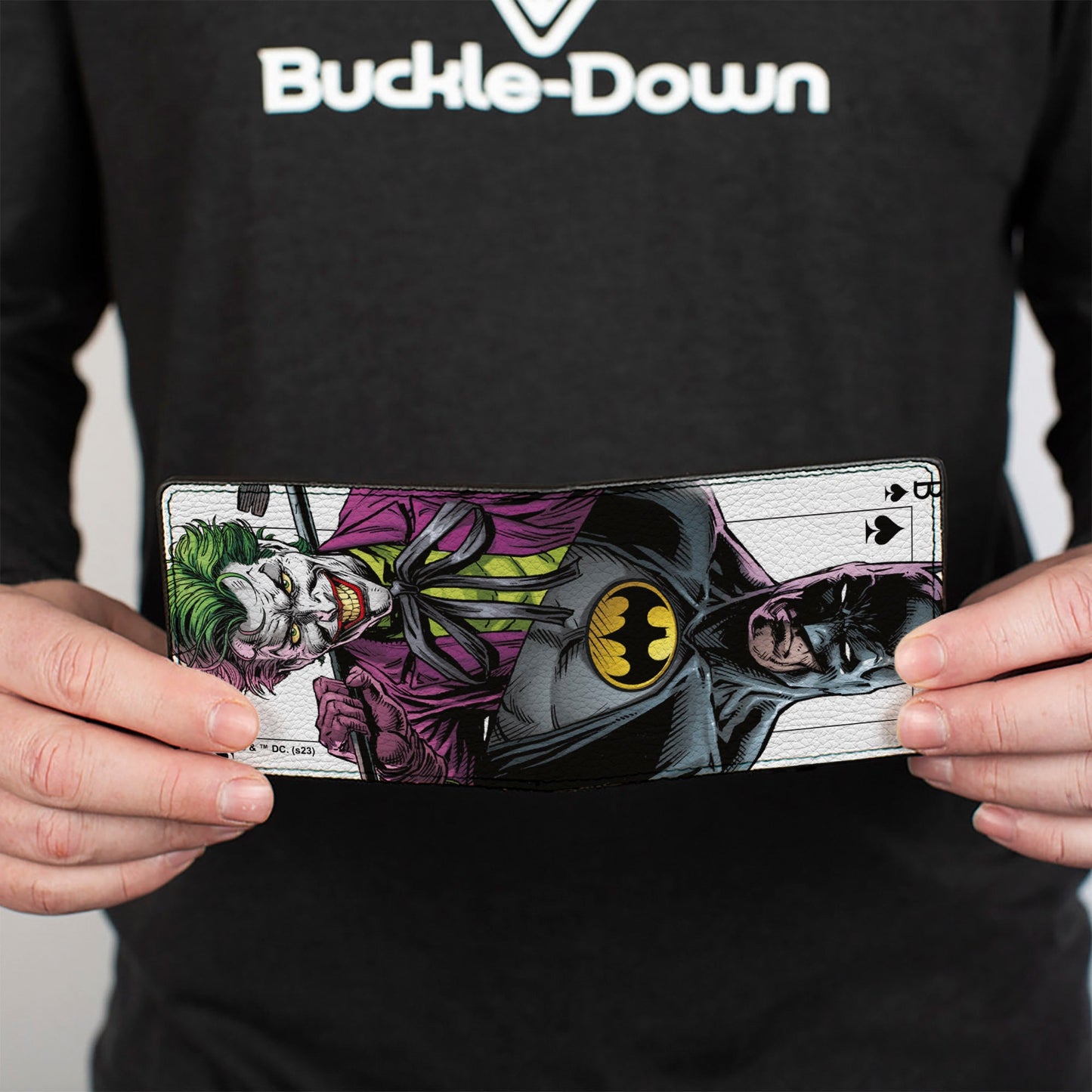 Bi-Fold Wallet - Batman Versus Joker Three Jokers Spade Card Comic Book Cover