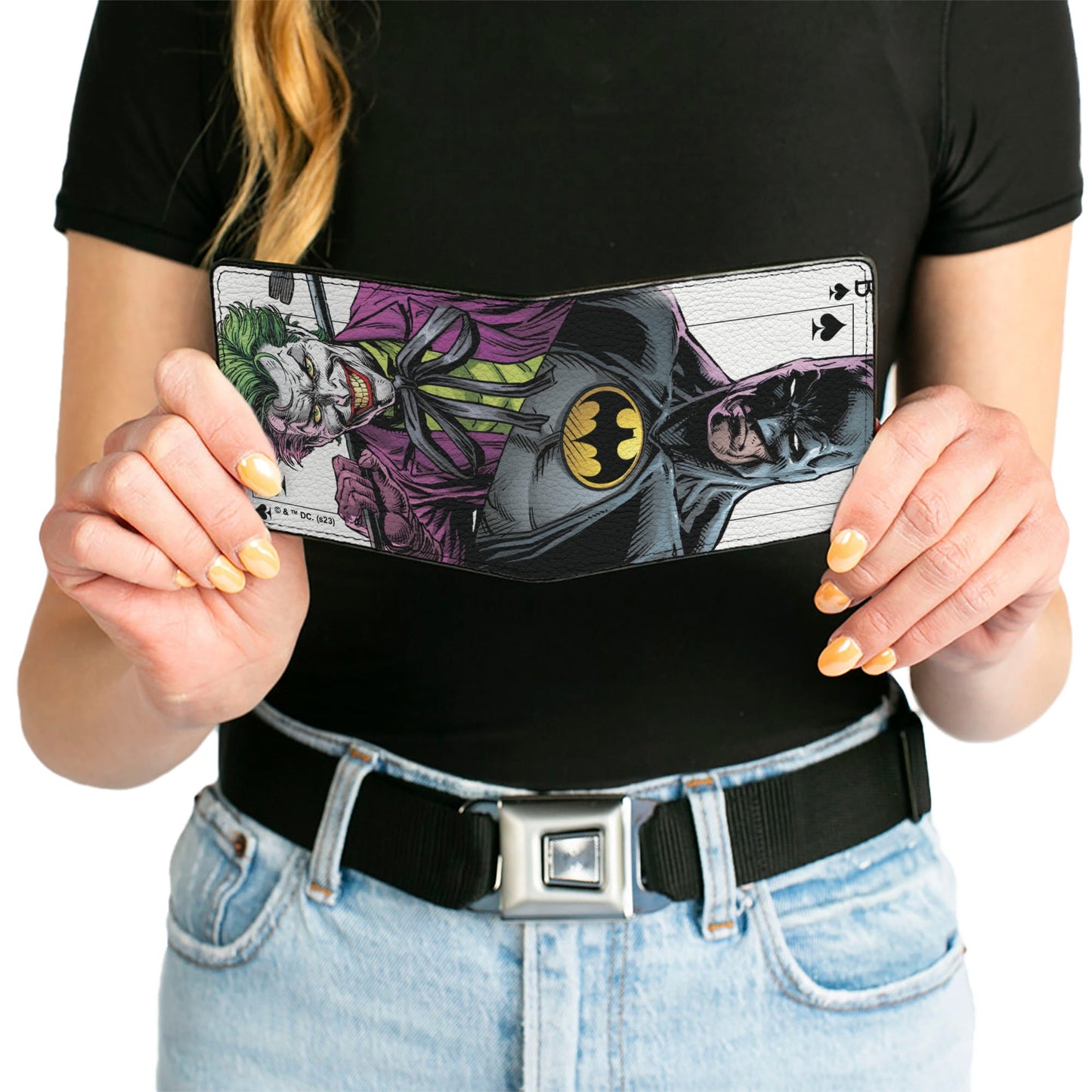Bi-Fold Wallet - Batman Versus Joker Three Jokers Spade Card Comic Book Cover
