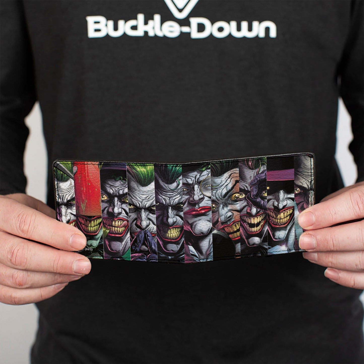 Bi-Fold Wallet - The Joker 10-Comic Book Cover Expression Blocks