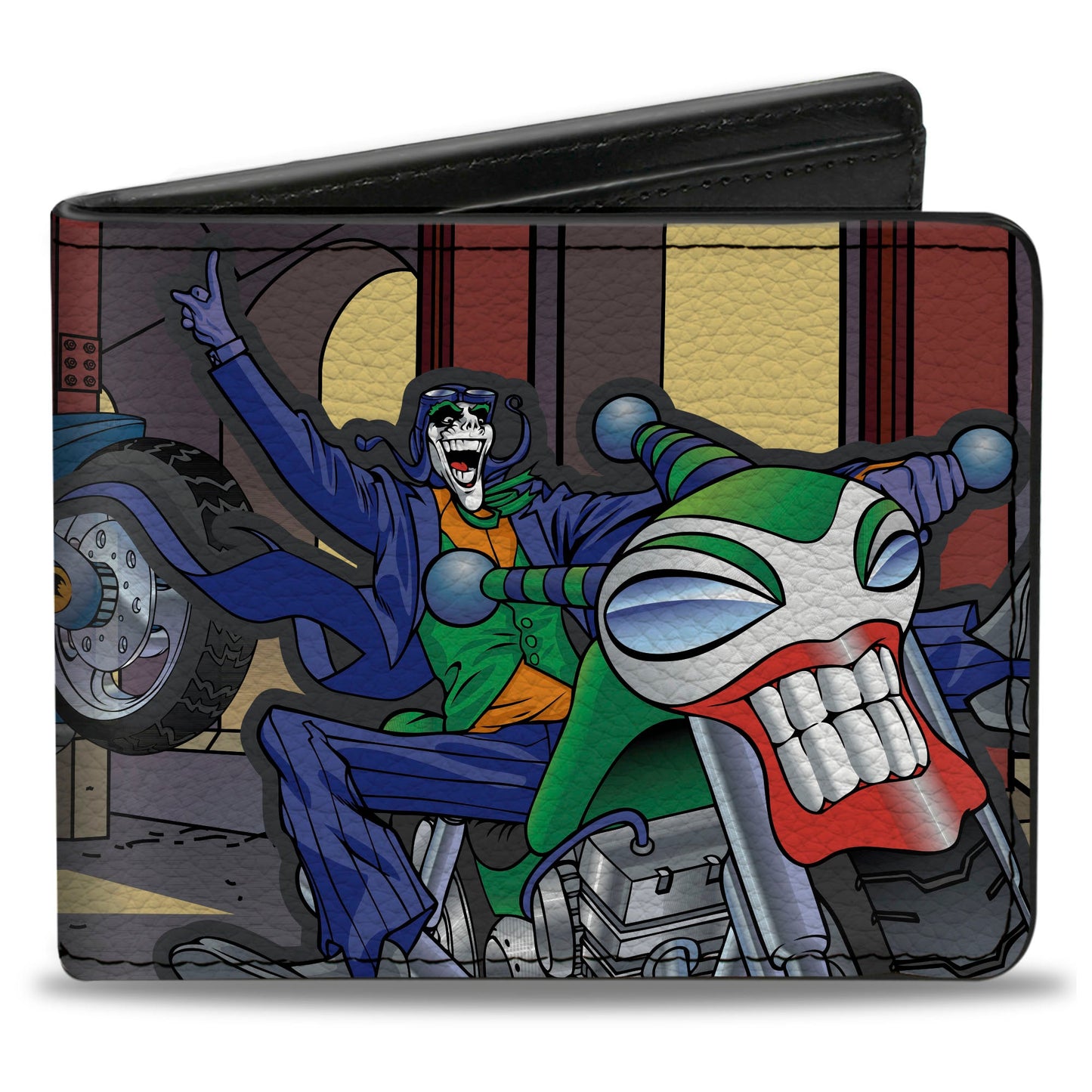 Bi-Fold Wallet - Batman Chasing Joker on Motorcycle in Tunnel Scene