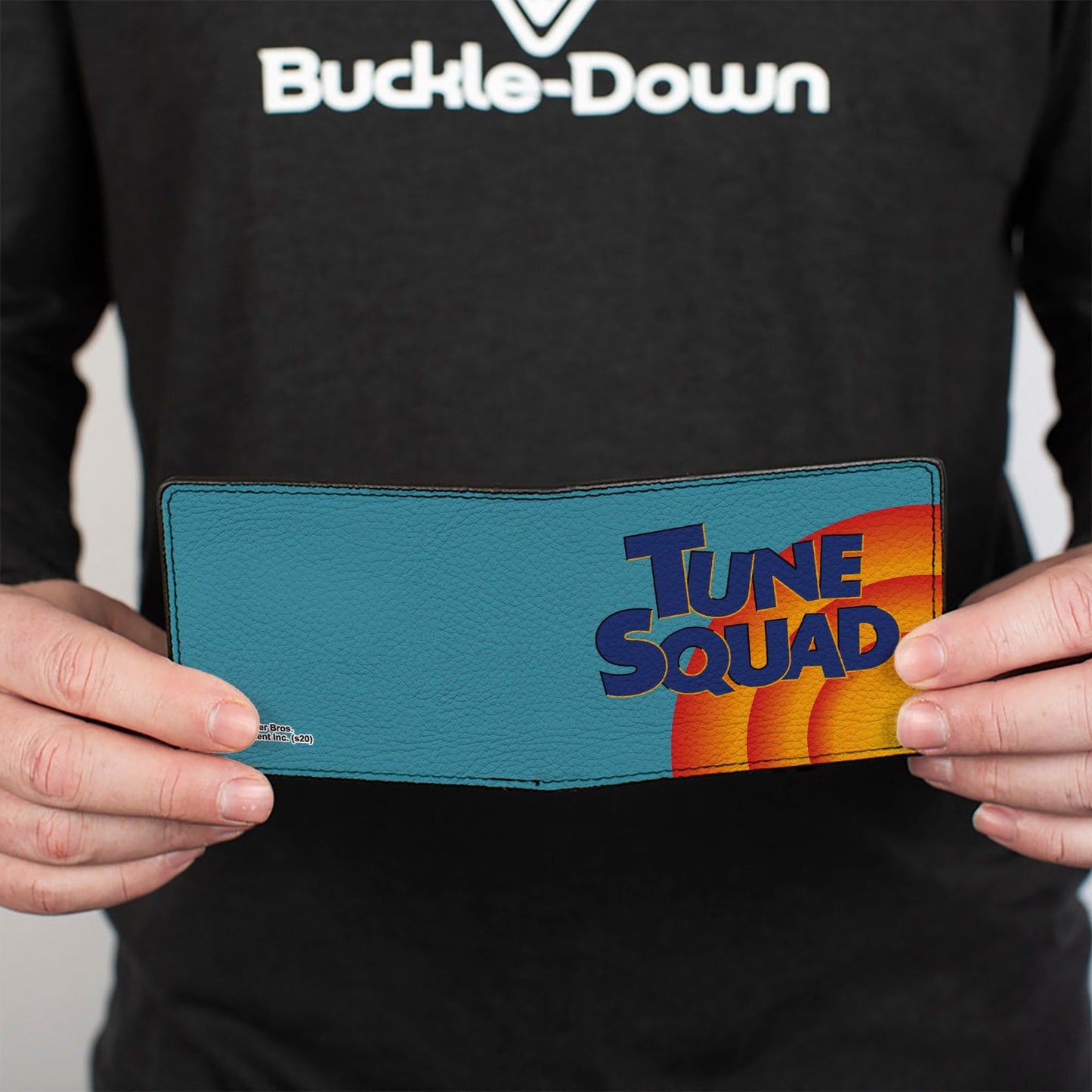 Bi-Fold Wallet - Space Jam 2 TUNE SQUAD Logo Turquoise Oranges Blue