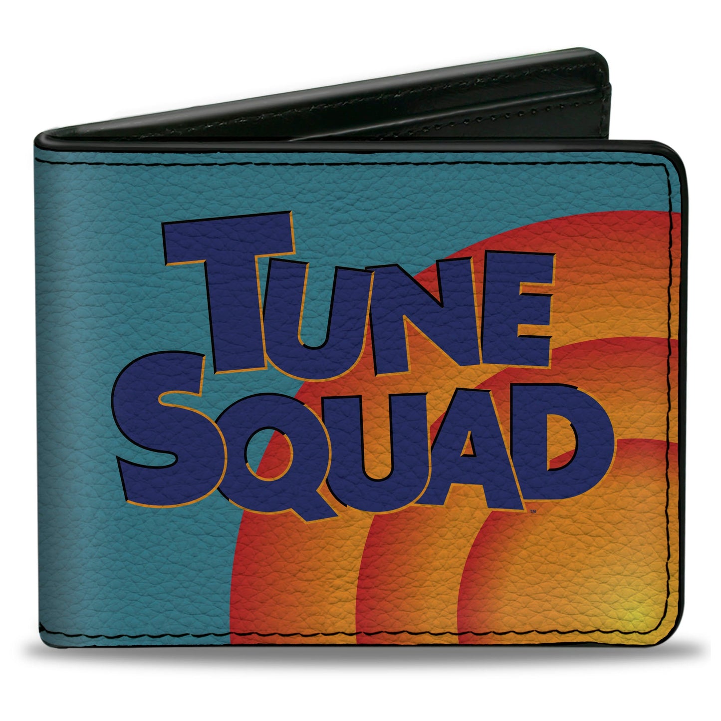 Bi-Fold Wallet - Space Jam 2 TUNE SQUAD Logo Turquoise Oranges Blue