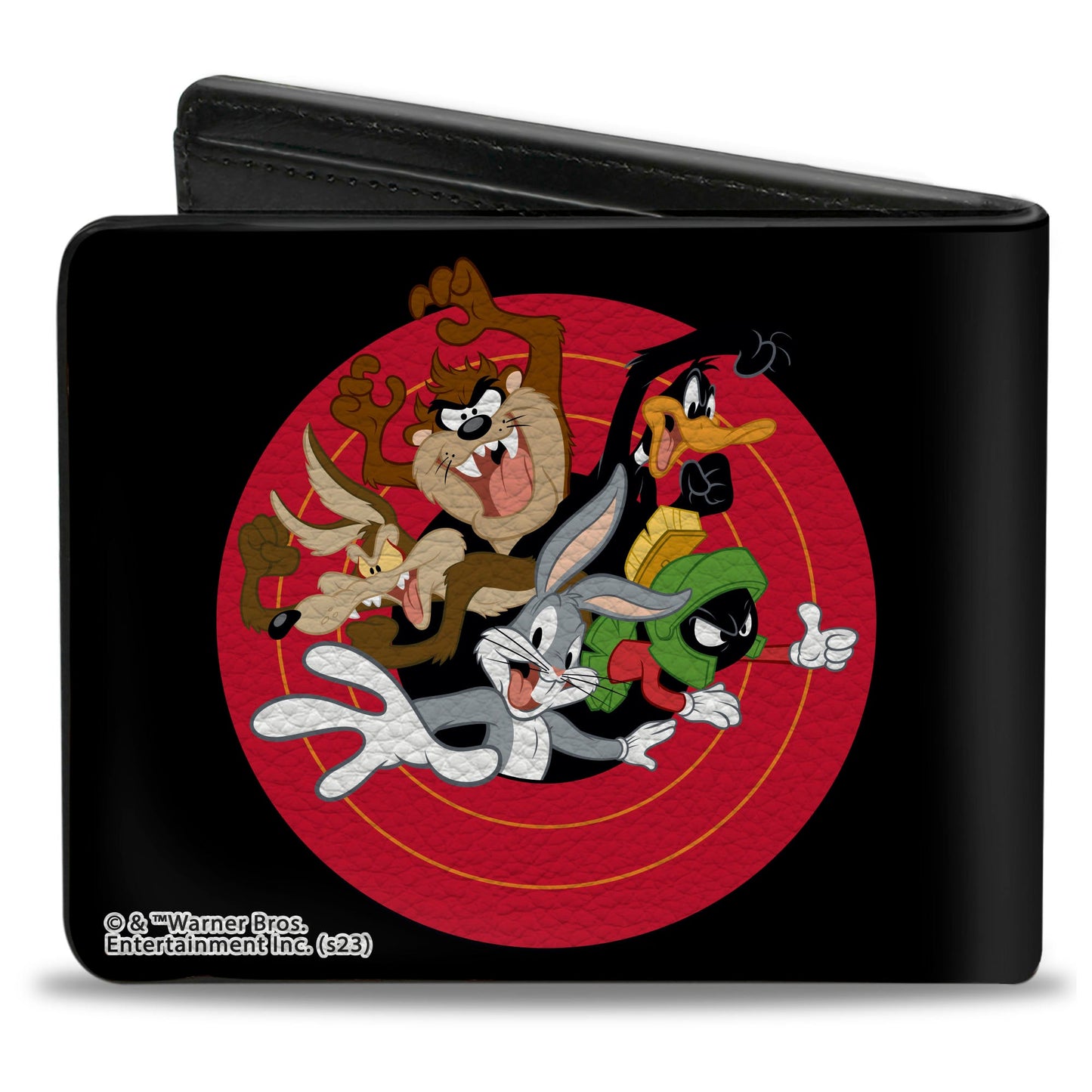 Bi-Fold Wallet - Looney Tunes 5-Character Bullseye Pose Black