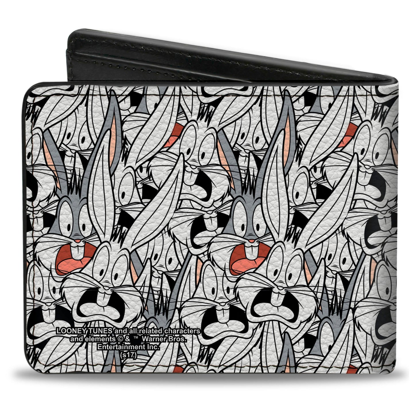 Bi-Fold Wallet - Bugs Bunny Expressions Stacked White Black Gray