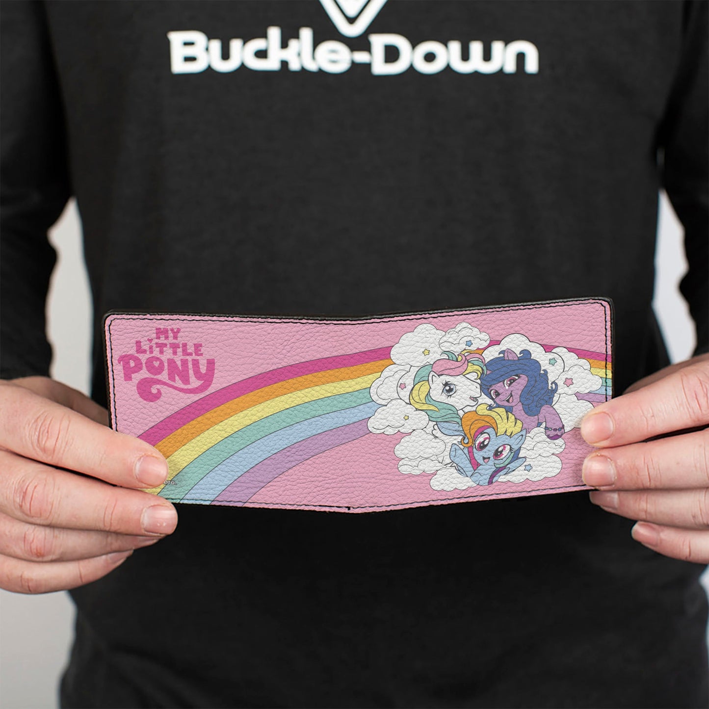Bi-Fold Wallet - MY LITTLE PONY Three Pony Rainbow Cloud Pose Pinks
