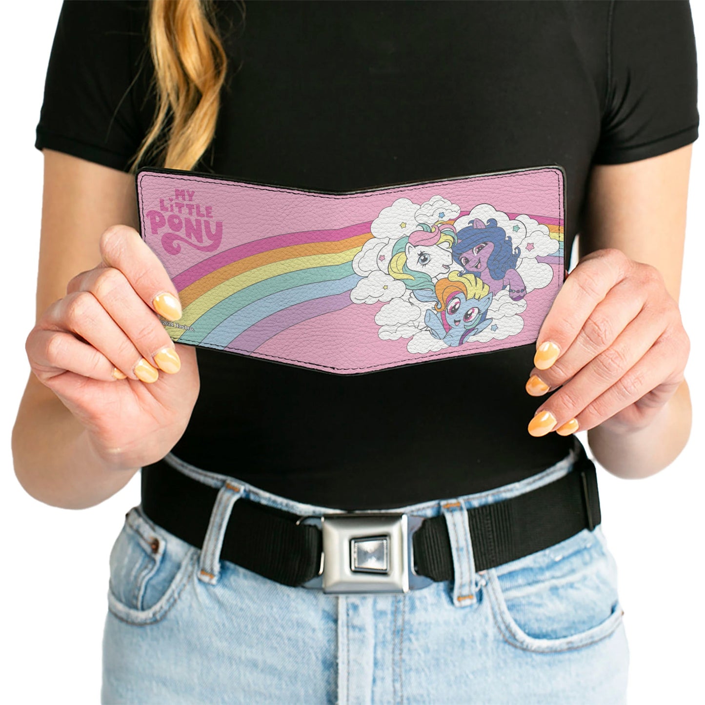Bi-Fold Wallet - MY LITTLE PONY Three Pony Rainbow Cloud Pose Pinks