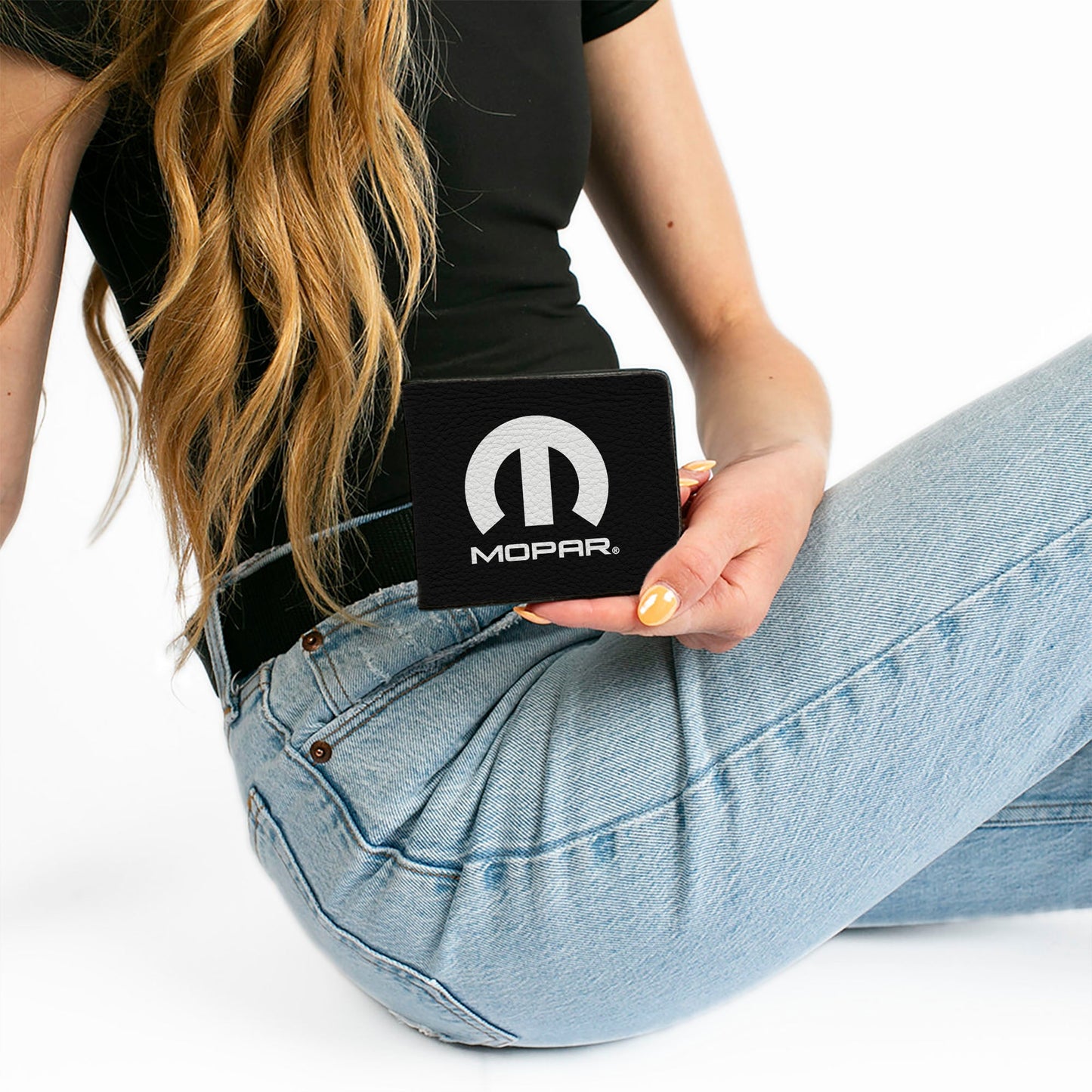 Bi-Fold Wallet - MOPAR Logo Black White