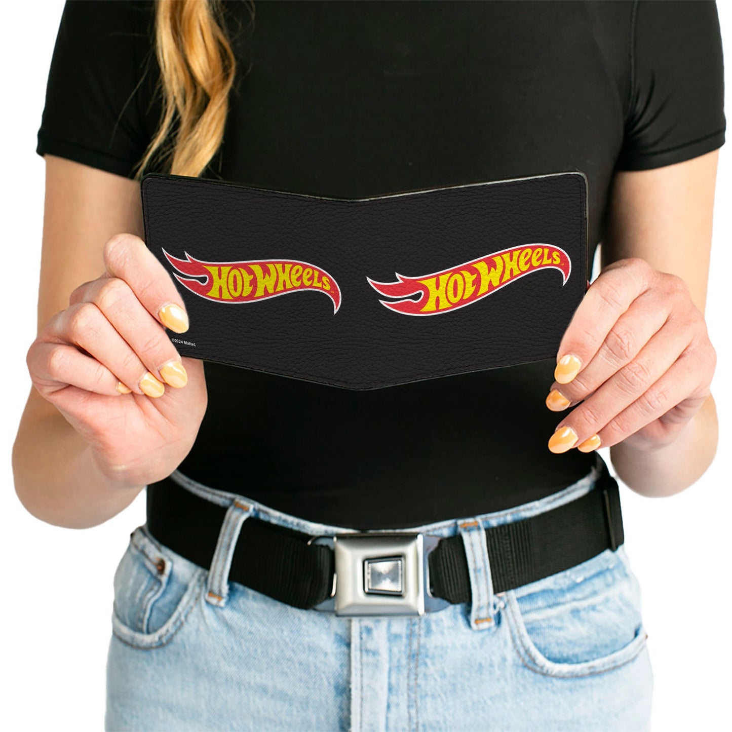 Bi-Fold Wallet - HOT WHEELS Fire Logo Black/Red/Yellow