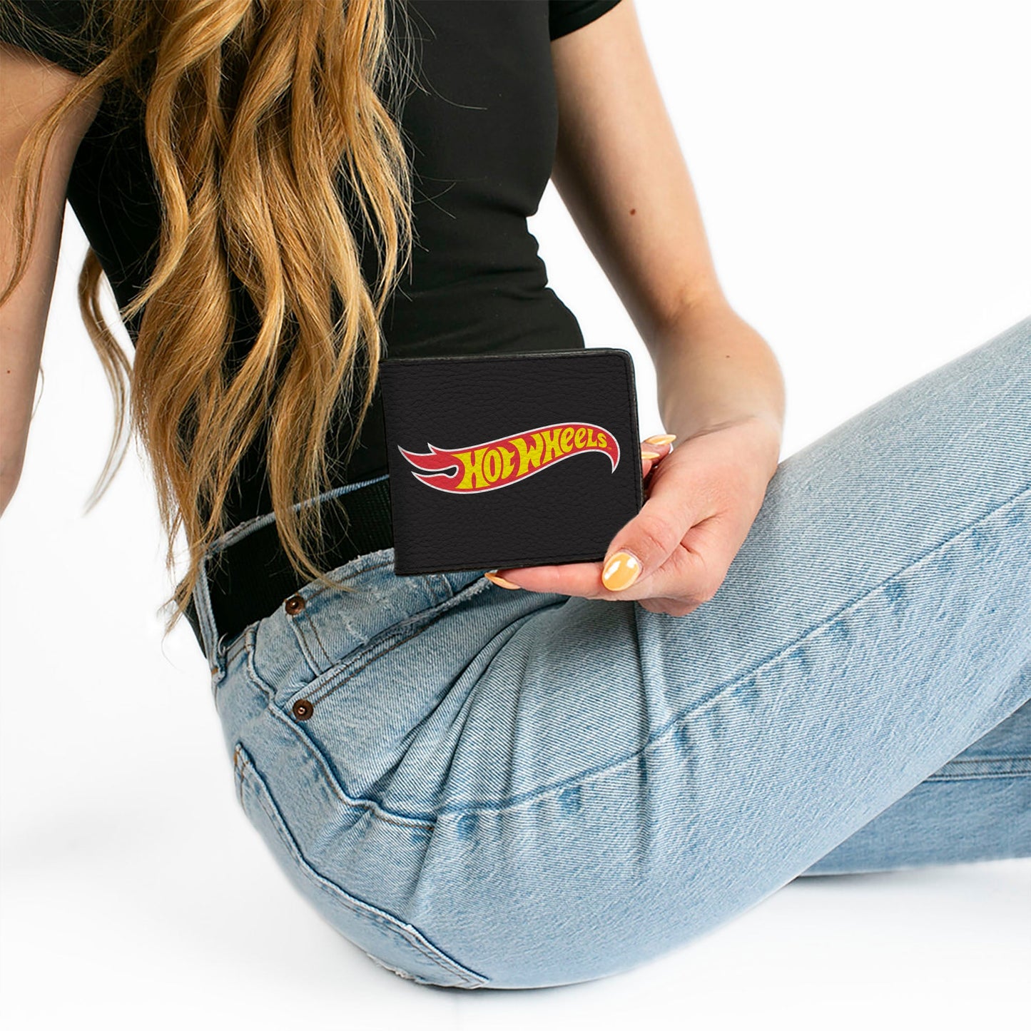 Bi-Fold Wallet - HOT WHEELS Fire Logo Black/Red/Yellow