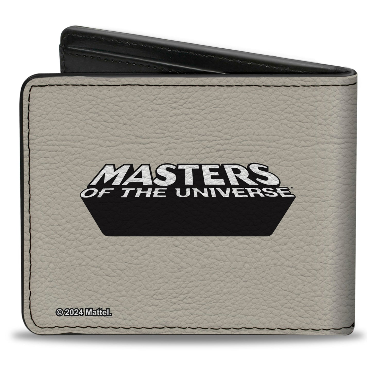 Bi-Fold Wallet - MASTERS OF THE UNIVERSE Skeletor and the Evil Ones Group Pose and Title Logo Gray/Black/White