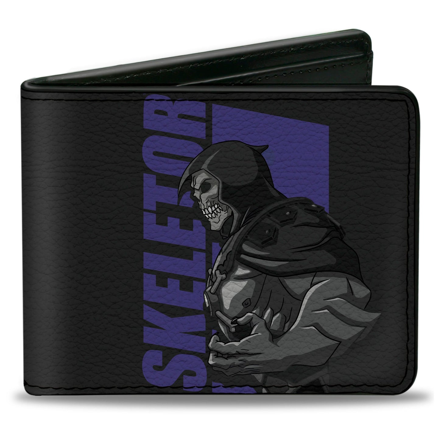 Bi-Fold Wallet - Masters of the Universe HE-MAN and SKELETOR Silhouette Text Poses Black