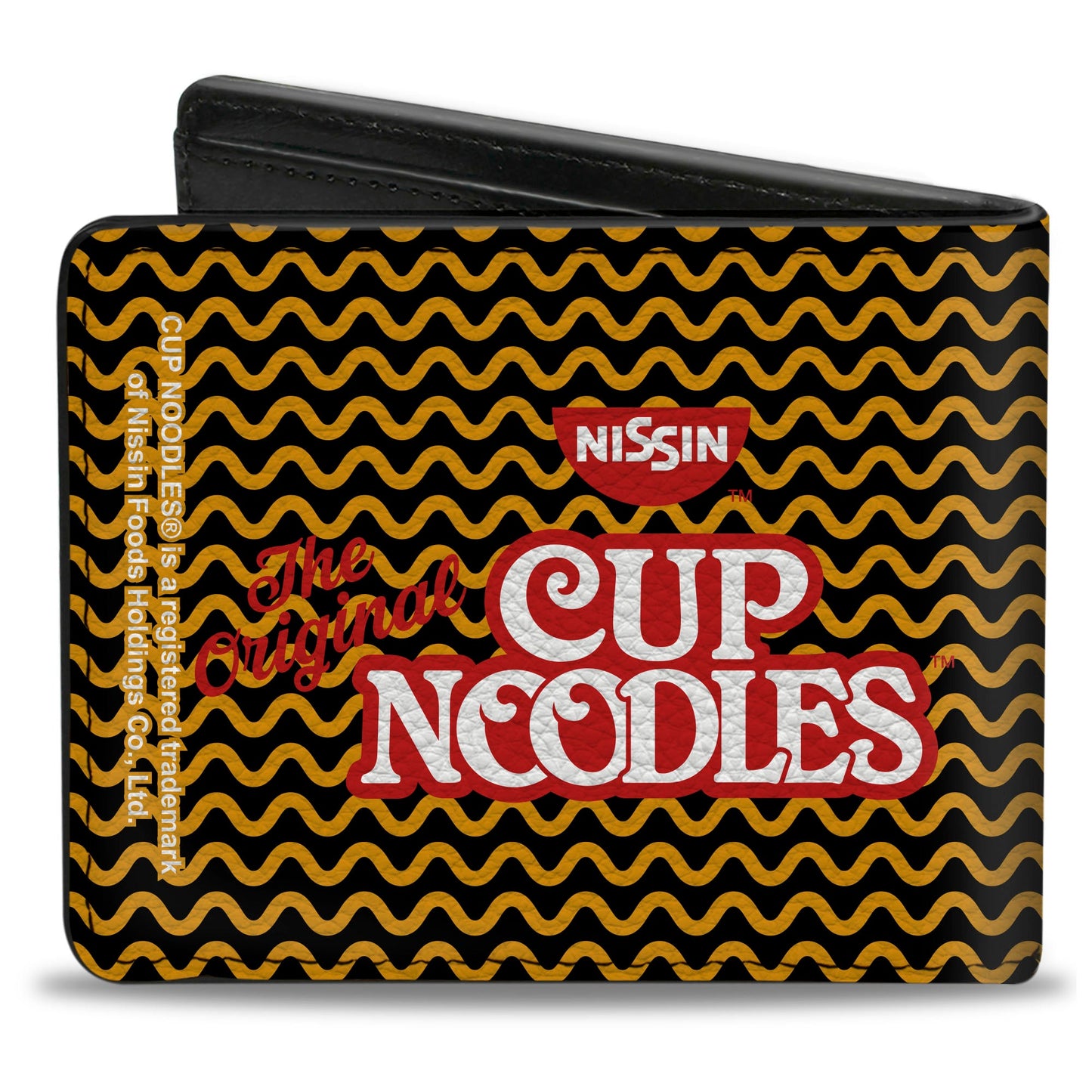 Bi-Fold Wallet - THE ORIGINAL CUP NOODLES Logo Noodle Wave White Orange Red