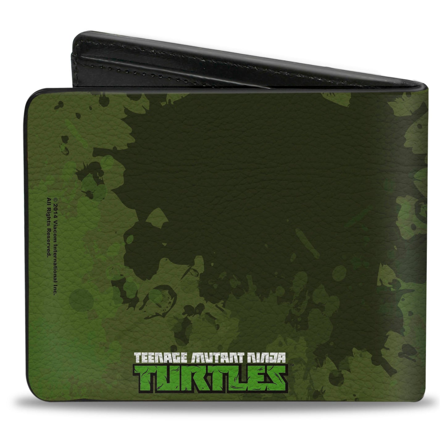 Bi-Fold Wallet - Classic TMNT Turtles Battle Pose9 + TEENAGE MUTANT NINJA TURTLES Logo Splatter Greens