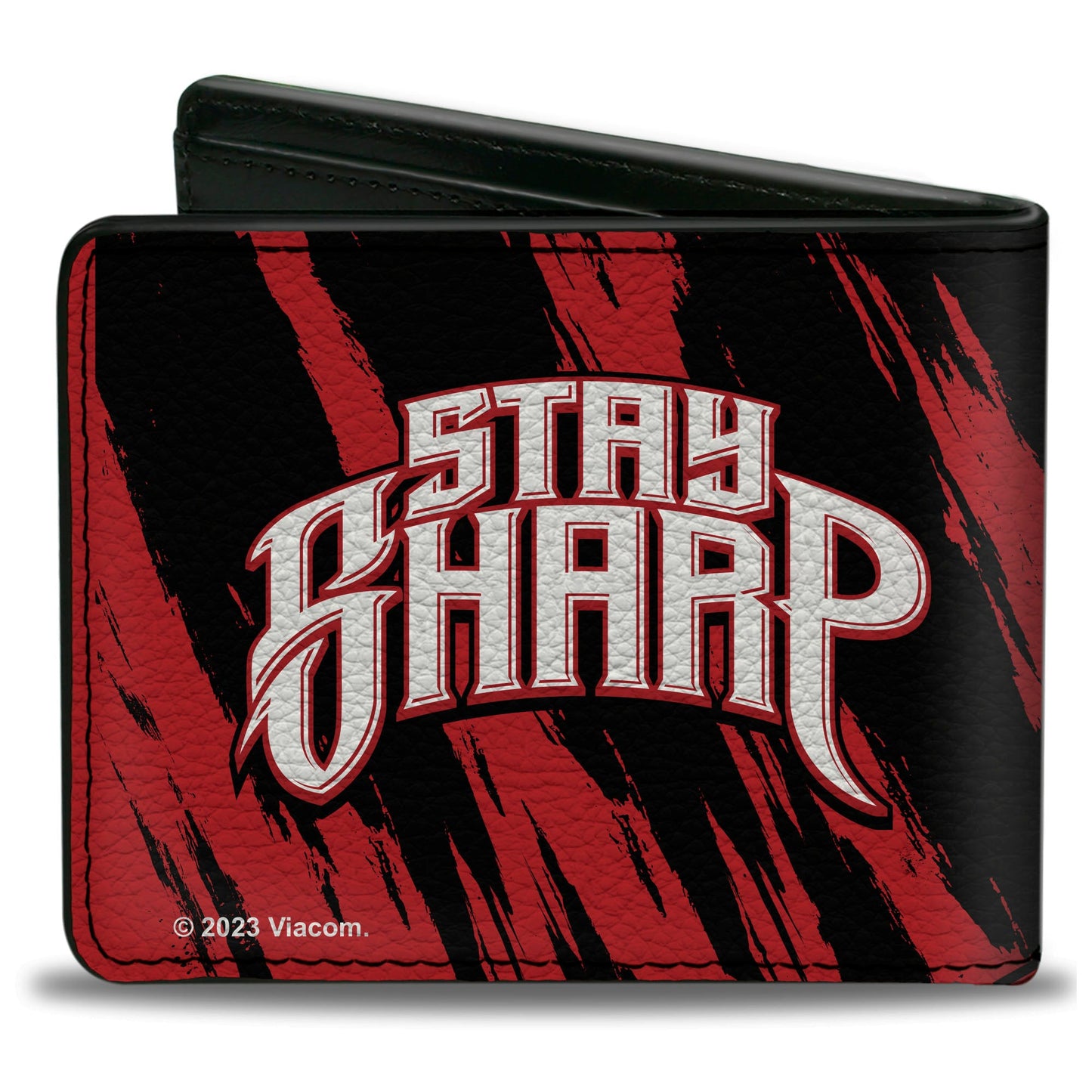 Bi-Fold Wallet - Teenage Mutant Ninja Turtles Shredder STAY SHARP Pose Black/Red