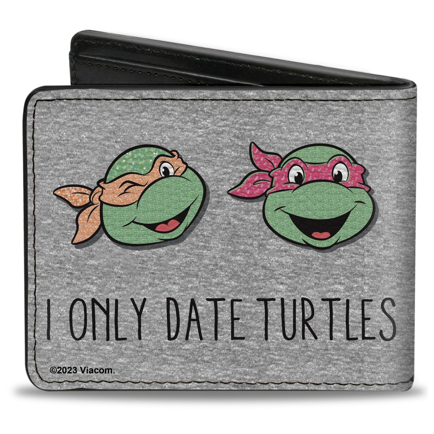 Bi-Fold Wallet - Teenage Mutant Ninja Turtles I ONLY DATE TURTLES Expressions Grays