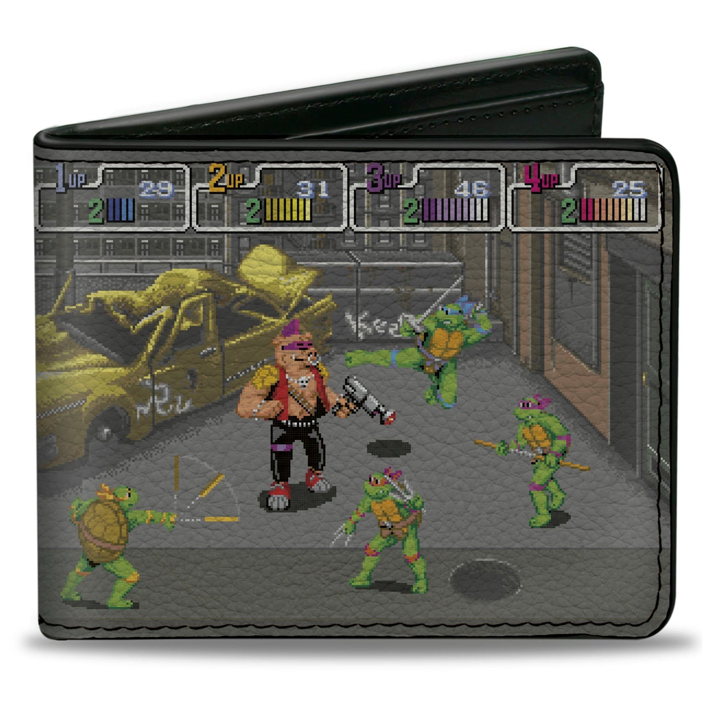 Bi-Fold Wallet - Teenage Mutant Ninja Turtles Battle Bebop Arcade Scene